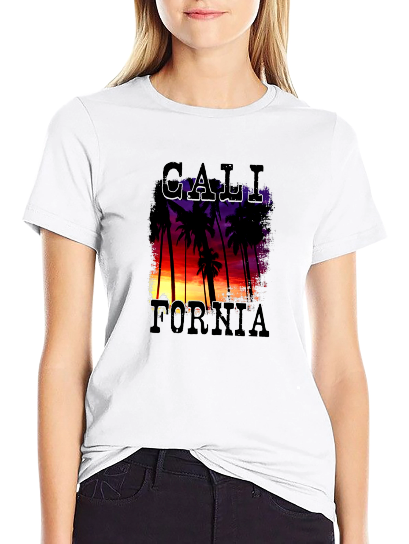 California Palm Trees Sunset T-Shirt