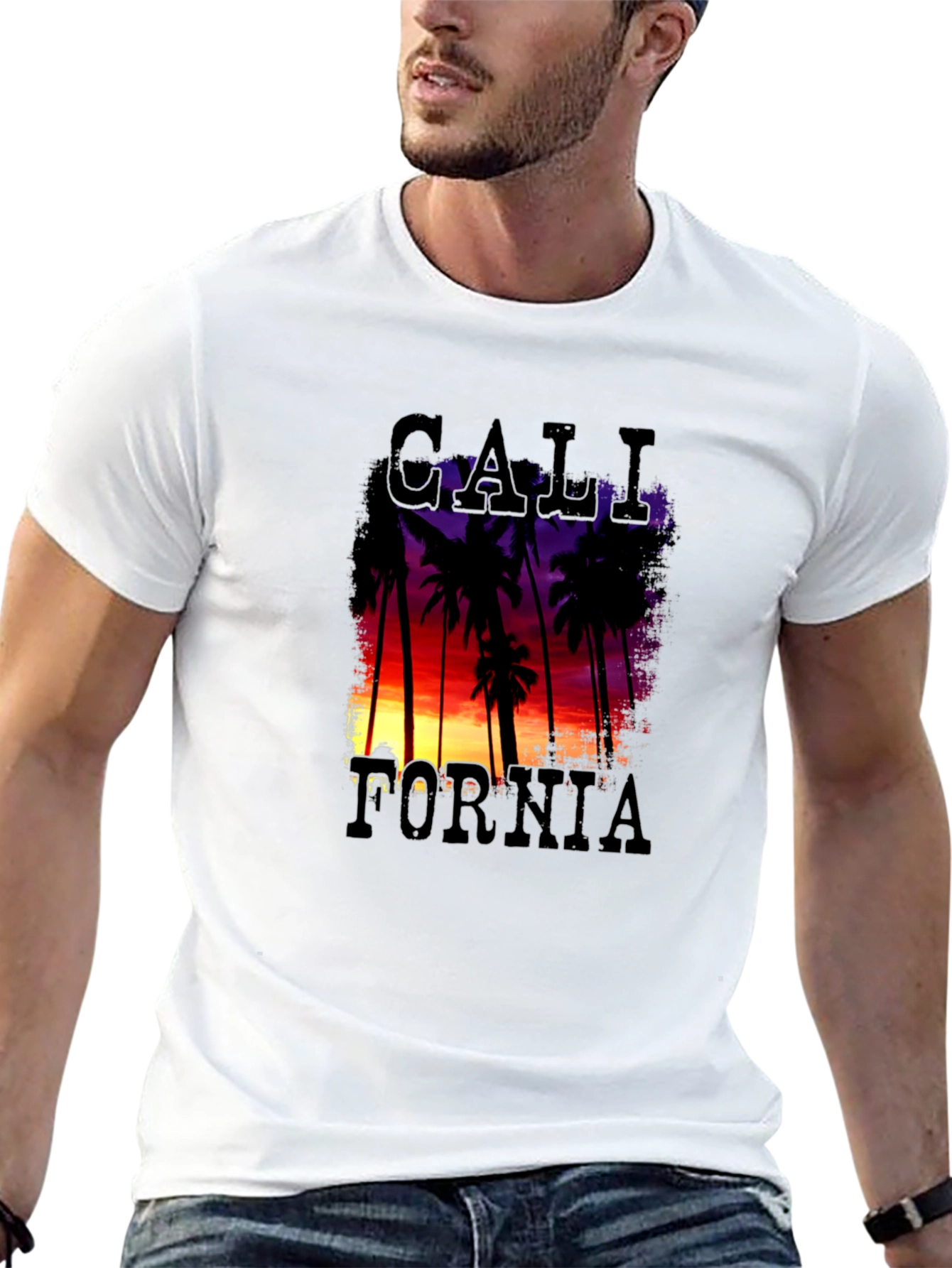 California Palm Trees Sunset T-Shirt