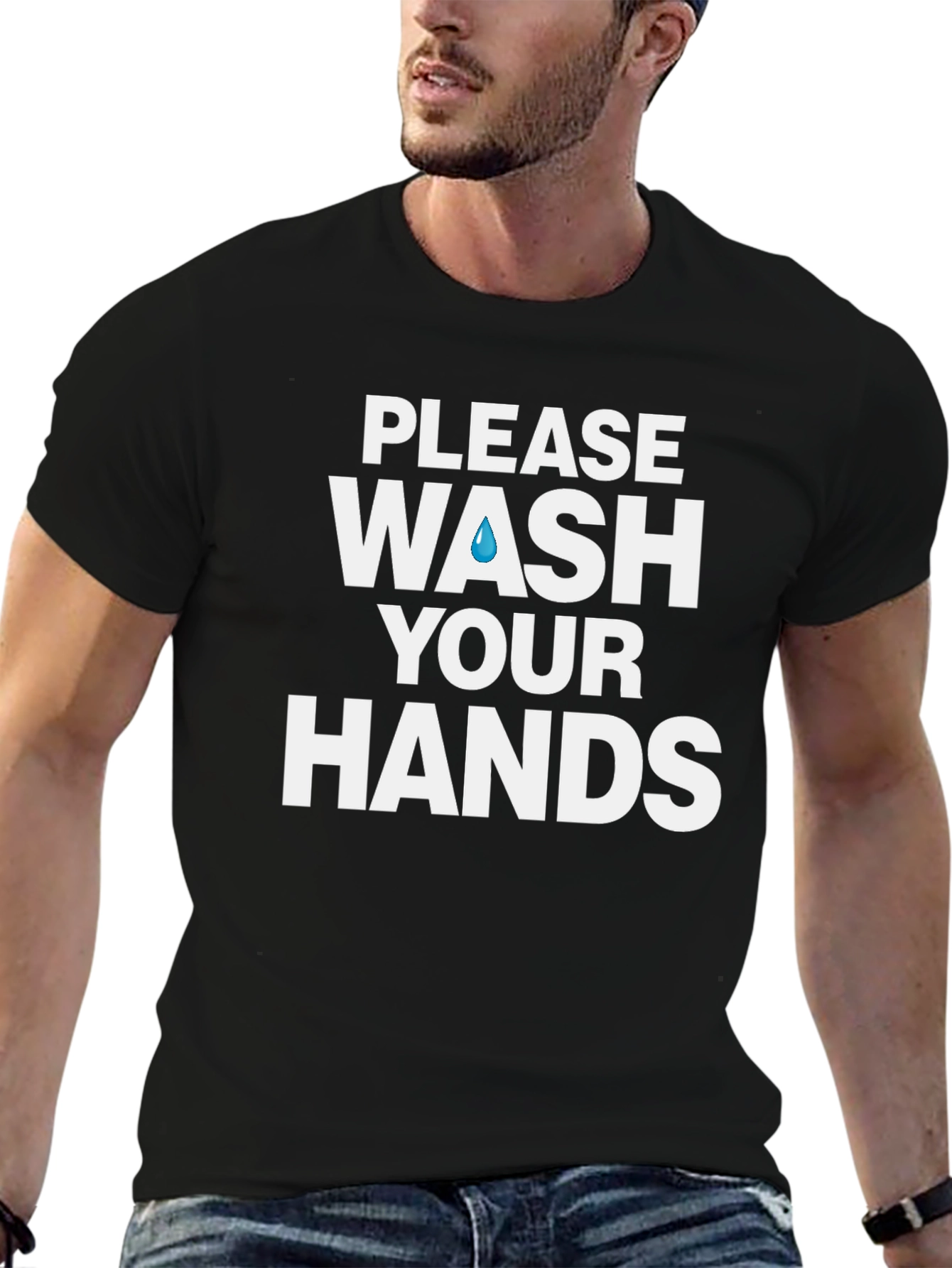 Wash Your Hands Graphic Tee - Stay Safe