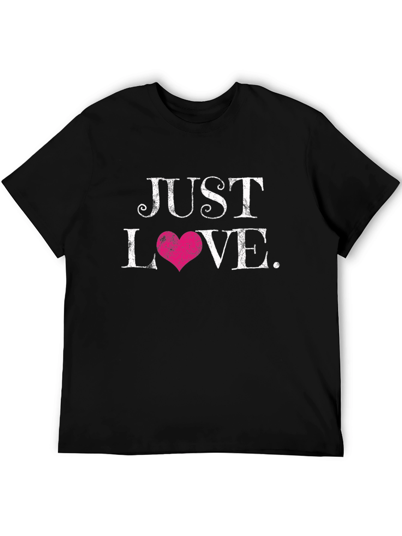 Just Love Graphic Tee - Stylish Black T-Shirt