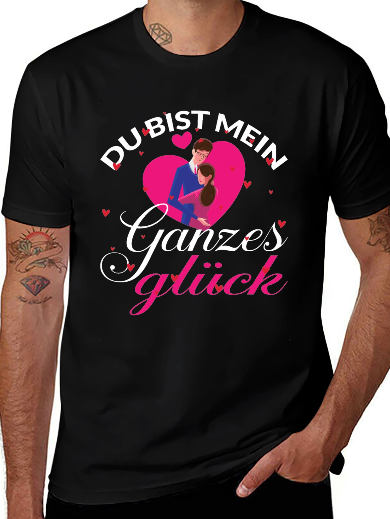 Du Bist Mein Ganzes Gluck Love T-Shirt
