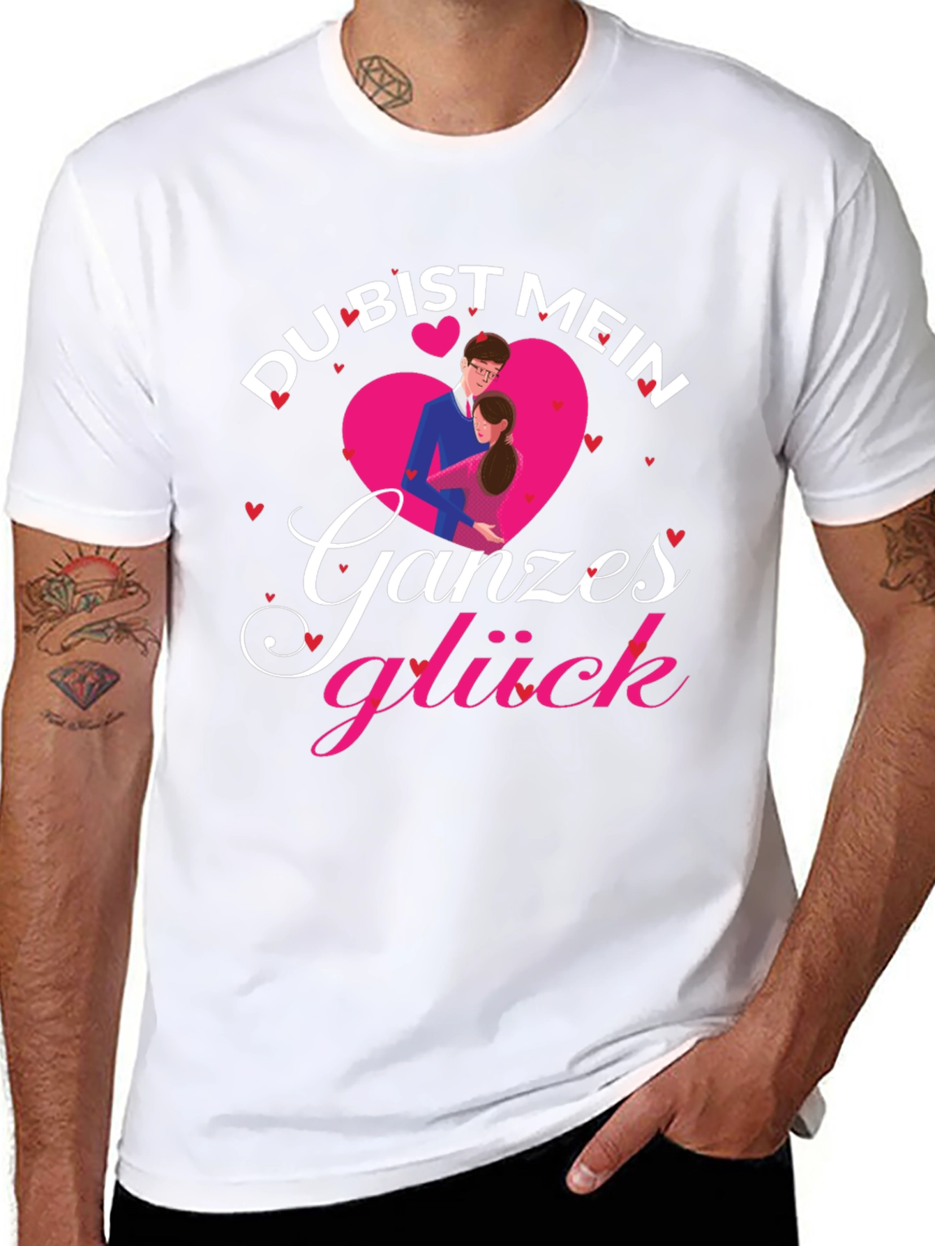 Du Bist Mein Ganzes Gluck Love T-Shirt
