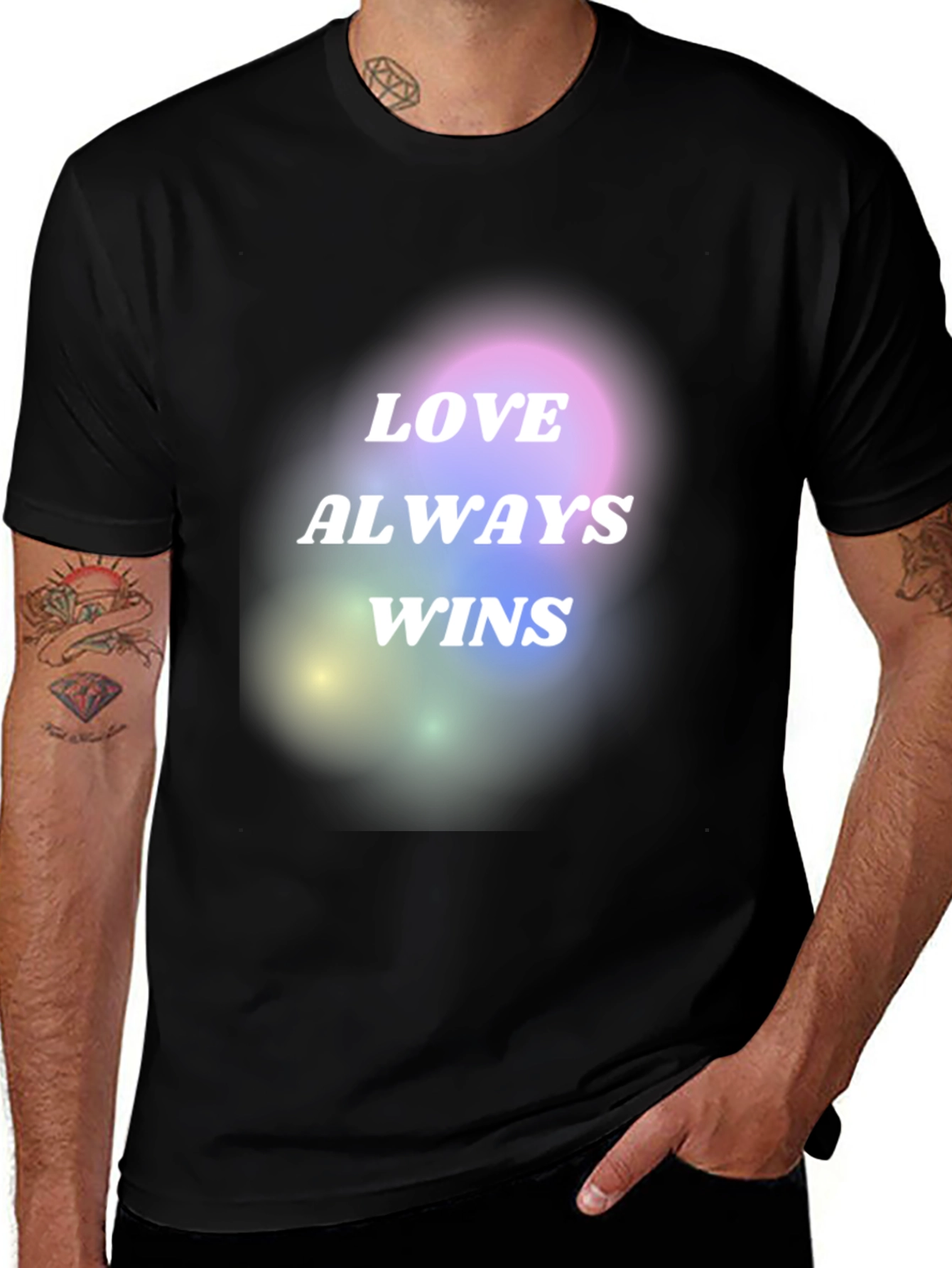 Love Always Wins Graphic Tee - Black T-Shirt