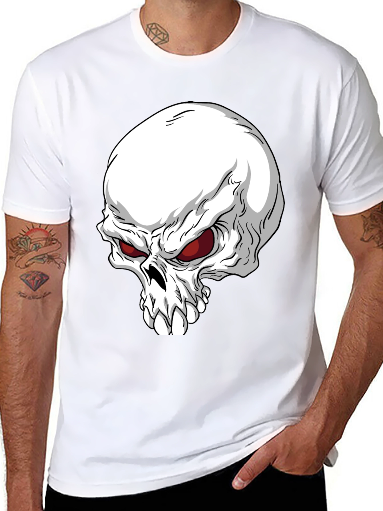 Skull Graphic T-Shirt - Mens Bold Style