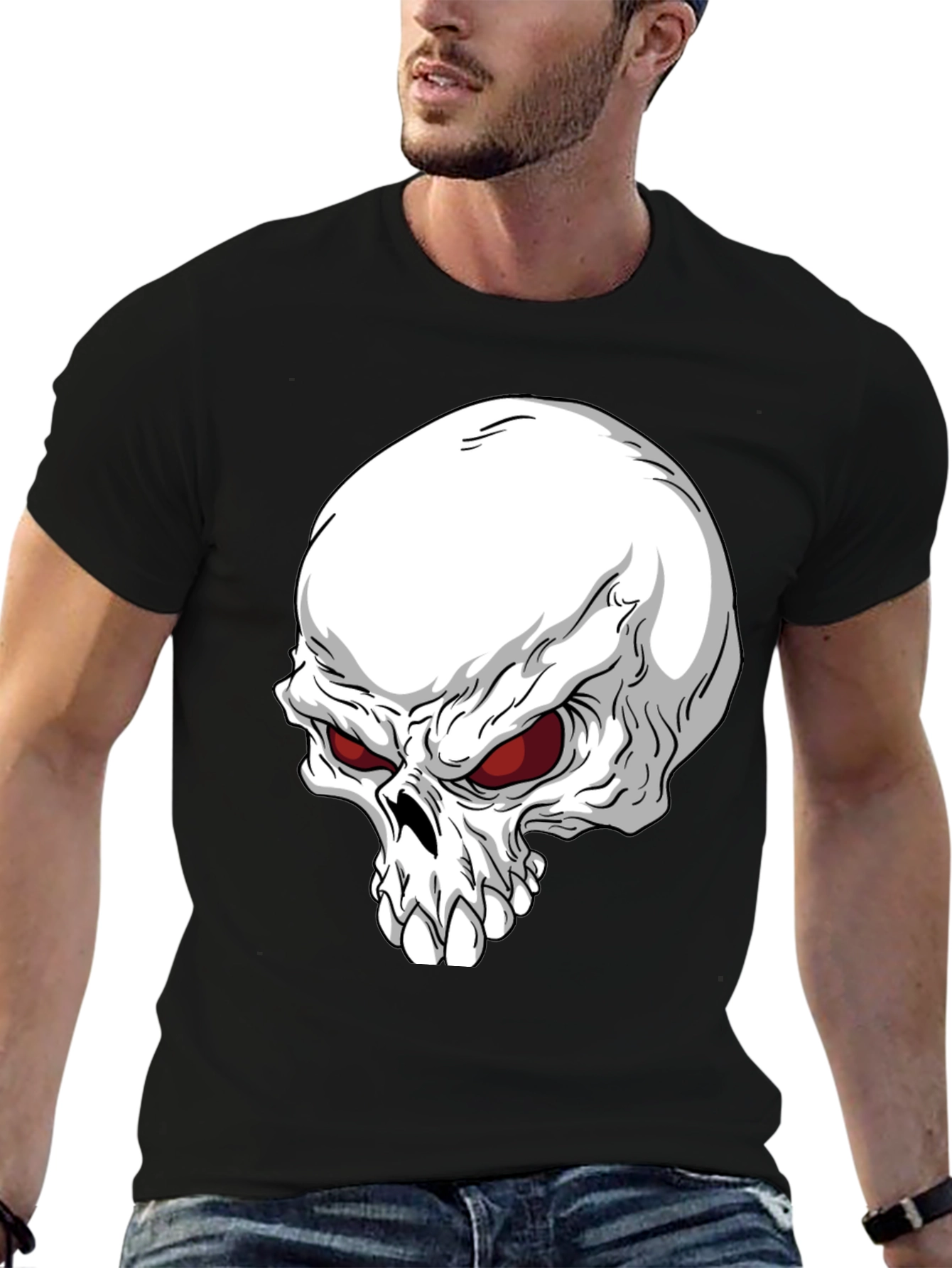 Skull Graphic T-Shirt - Mens Bold Style