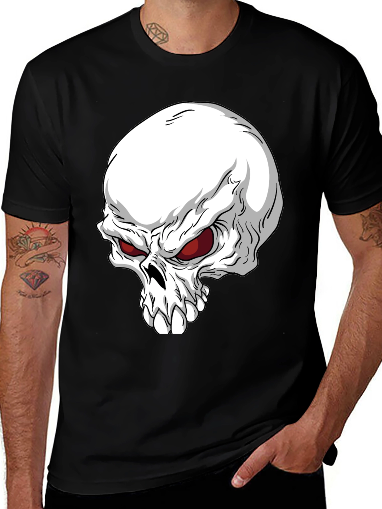 Skull Graphic T-Shirt - Mens Bold Style