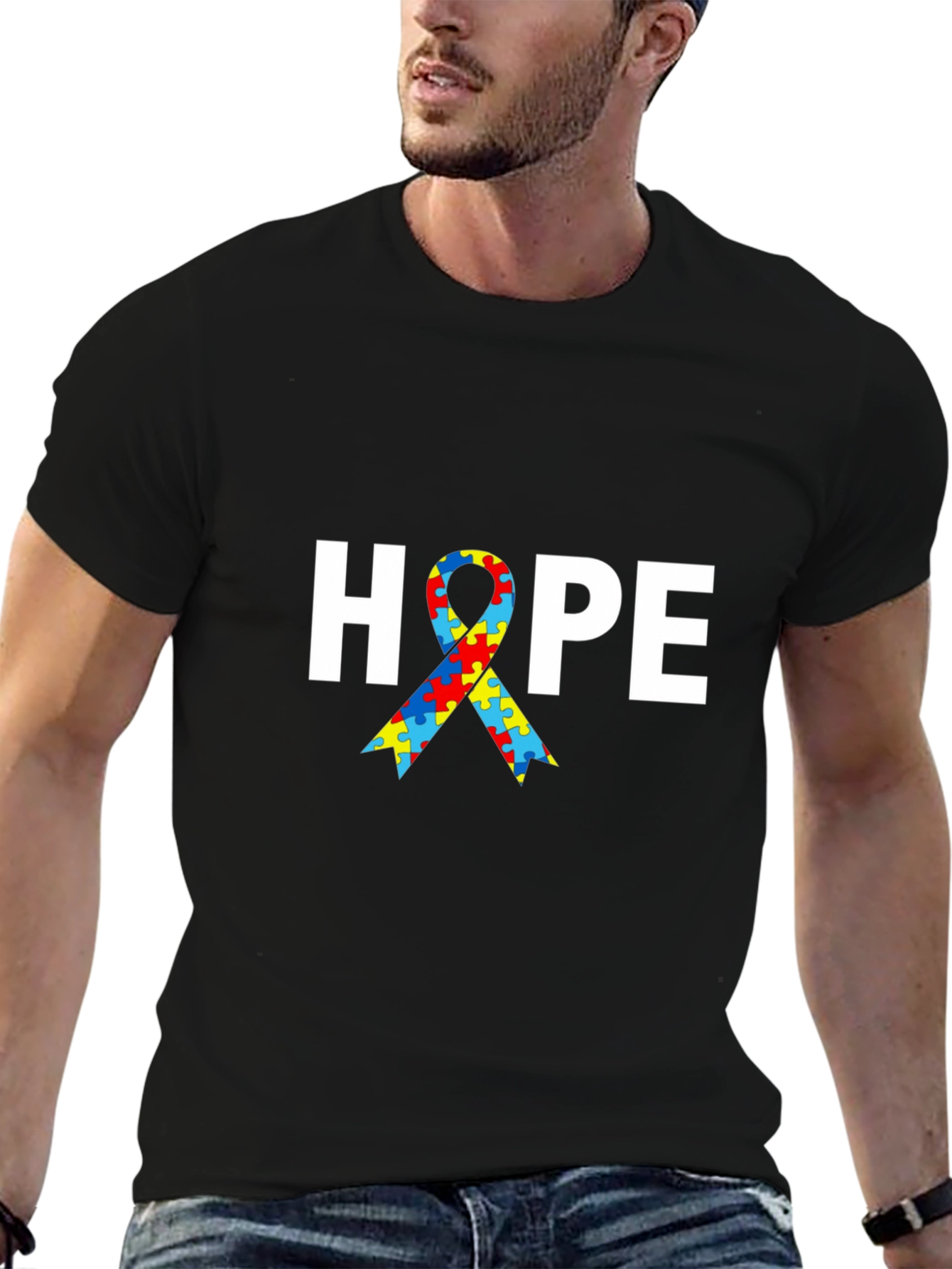 Autism Awareness Hope Ribbon T-Shirt