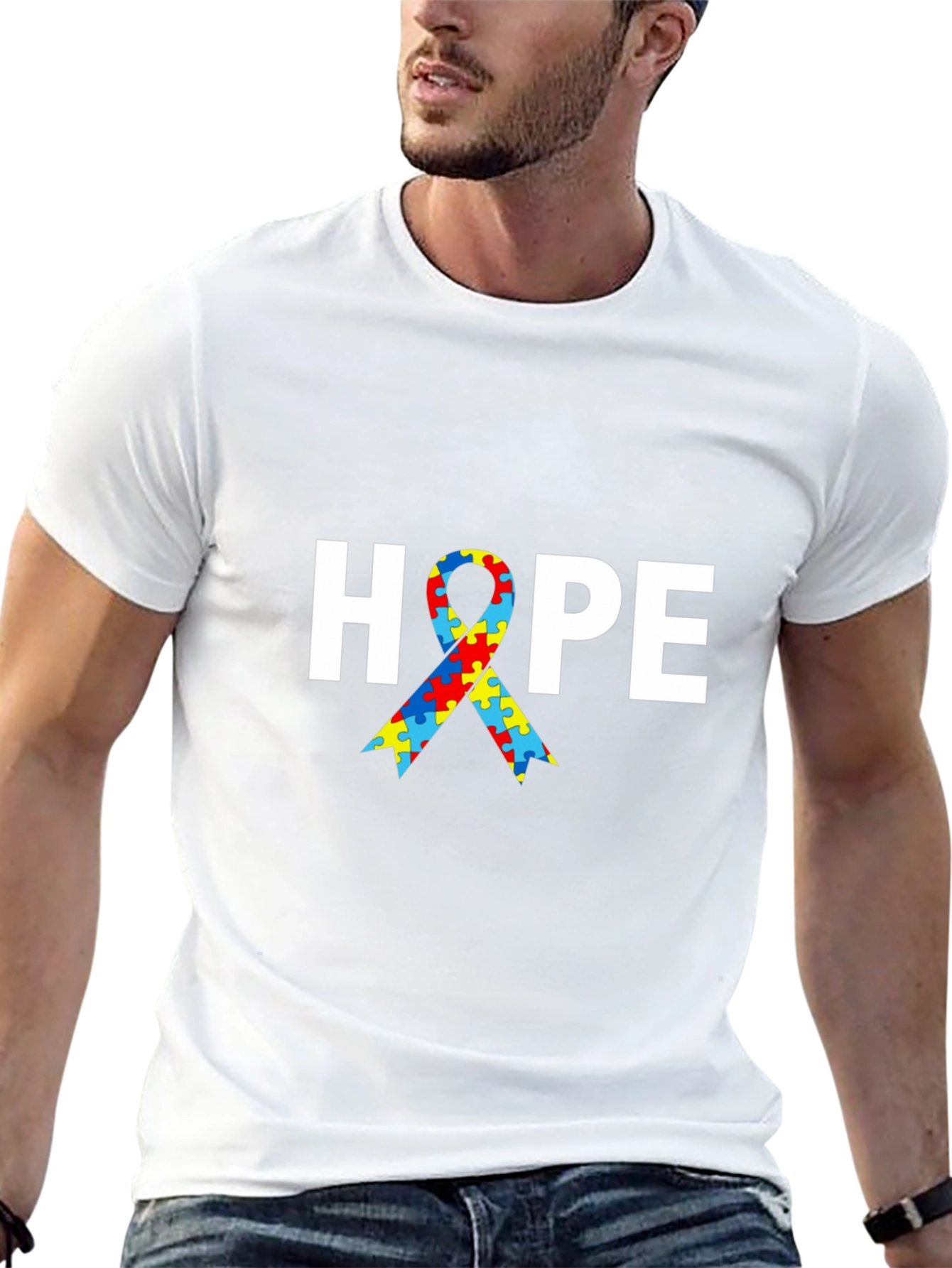 Autism Awareness Hope Ribbon T-Shirt