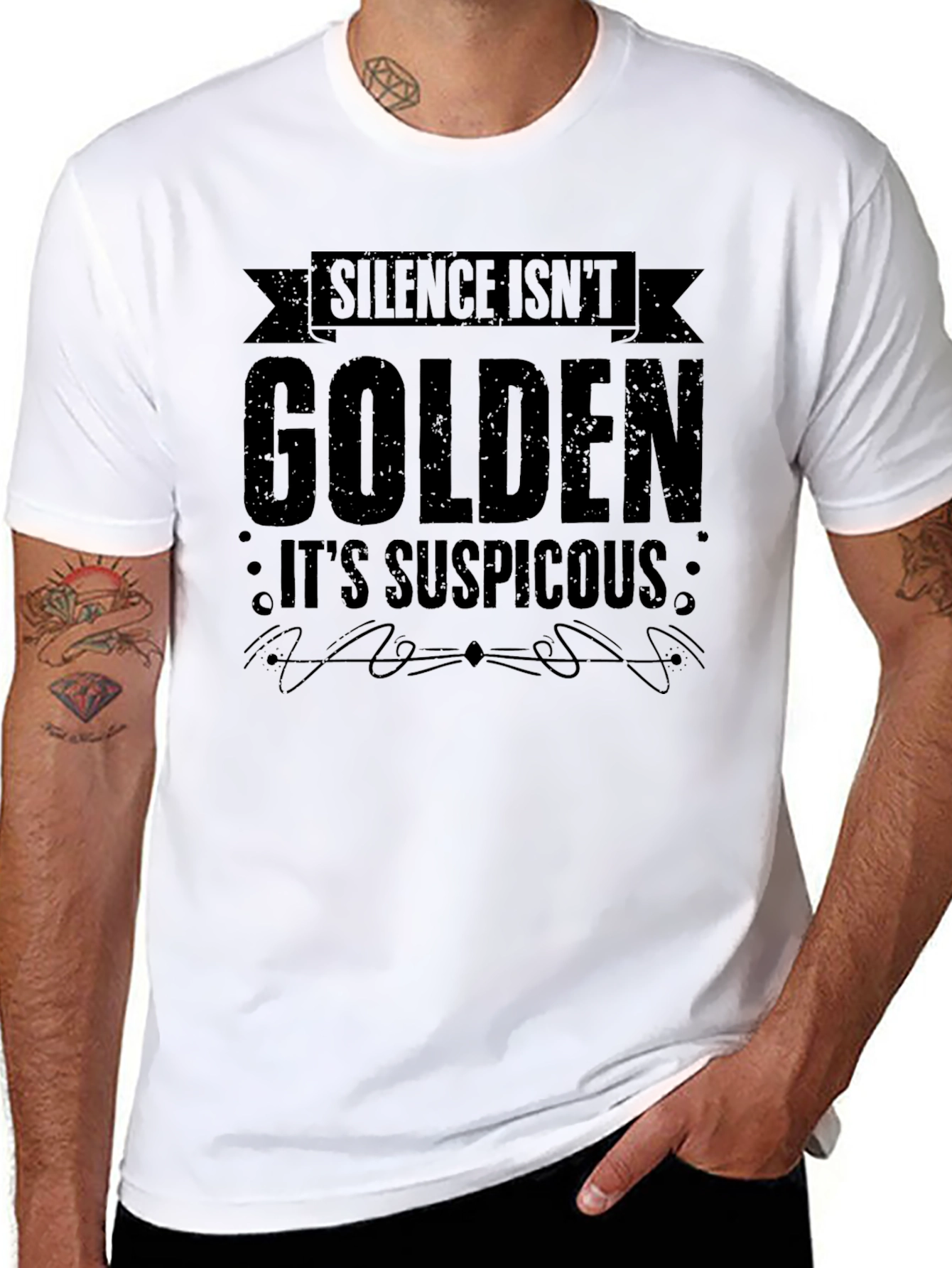 Silence Isnt Golden Funny Sarcastic T-Shirt