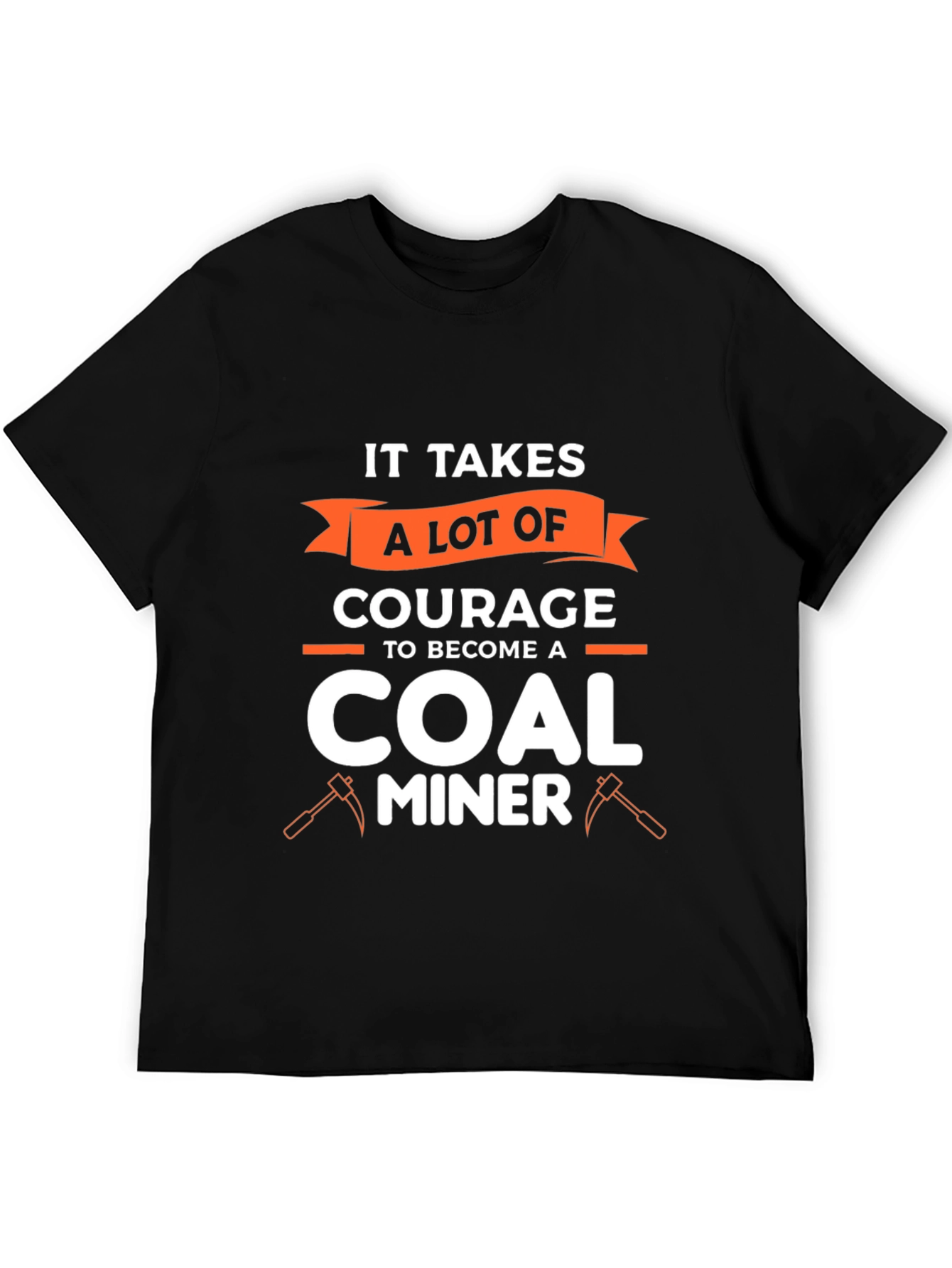 Courage Coal Miner Graphic Tee - Black