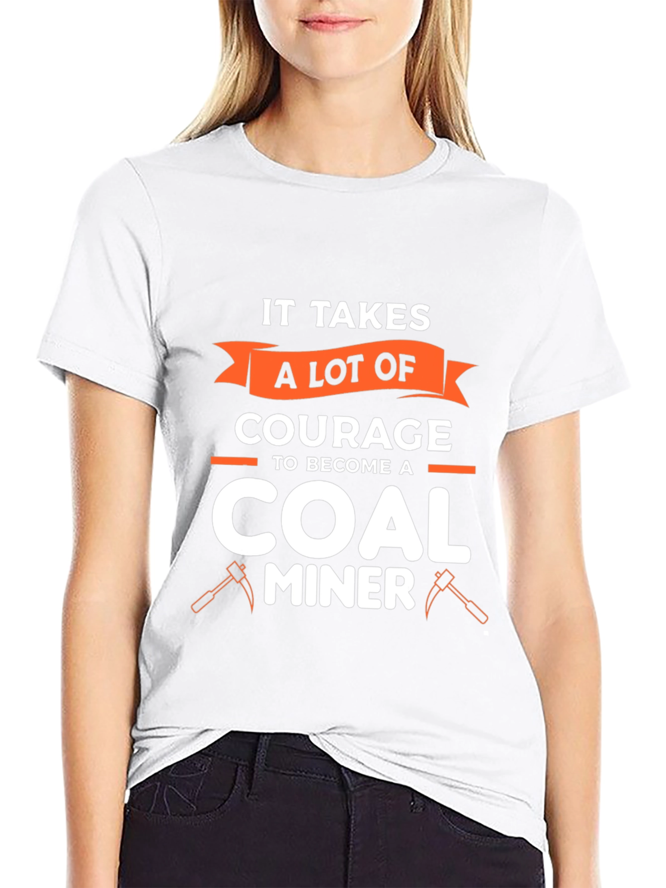Courage Coal Miner Graphic Tee - Black