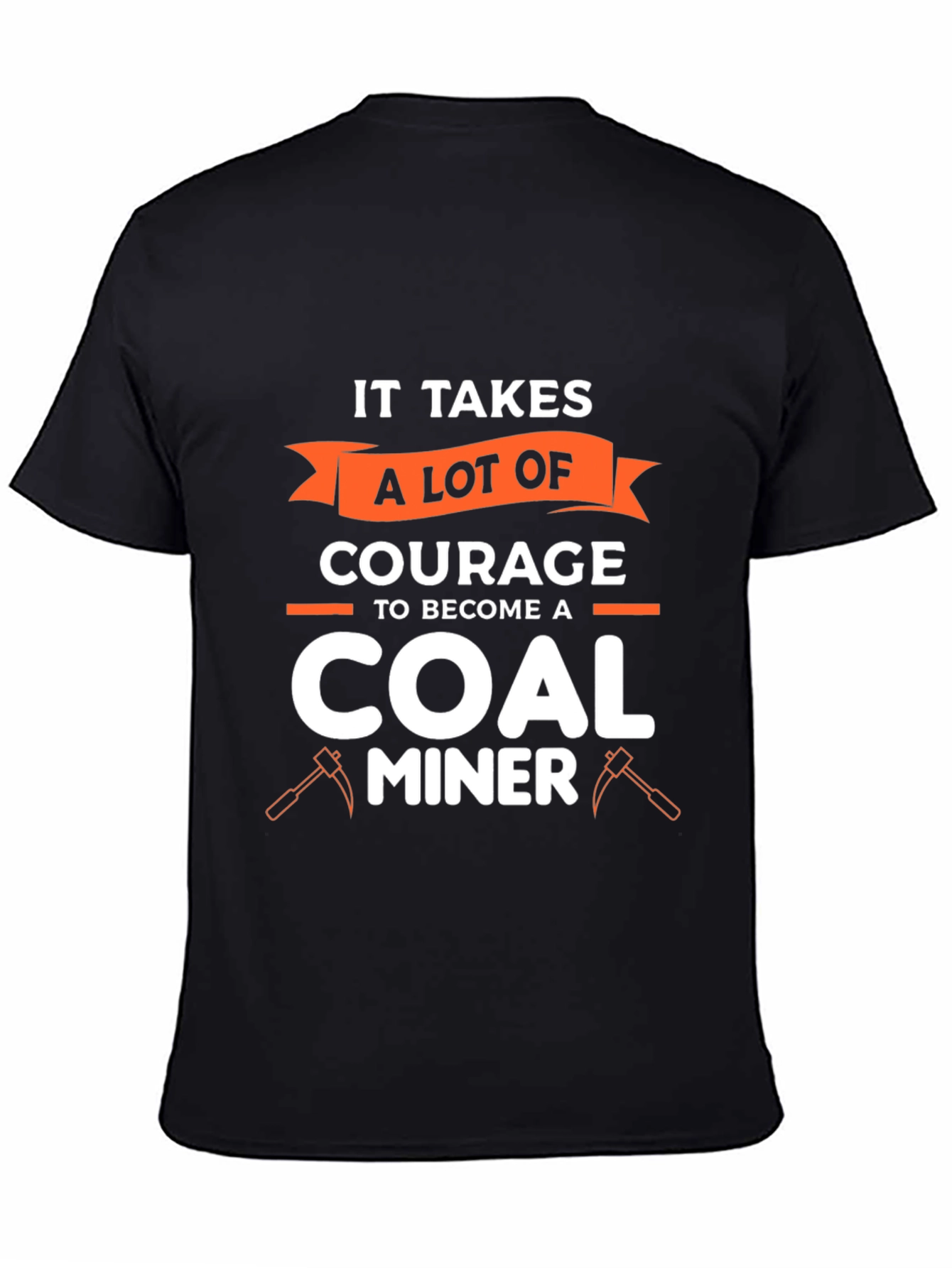 Courage Coal Miner Graphic Tee - Black