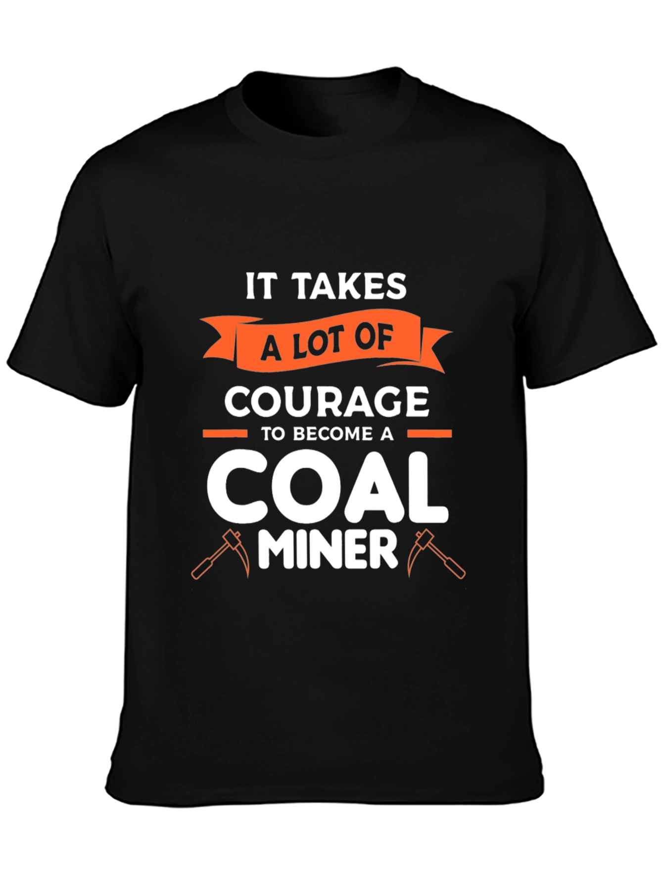 Courage Coal Miner Graphic Tee - Black