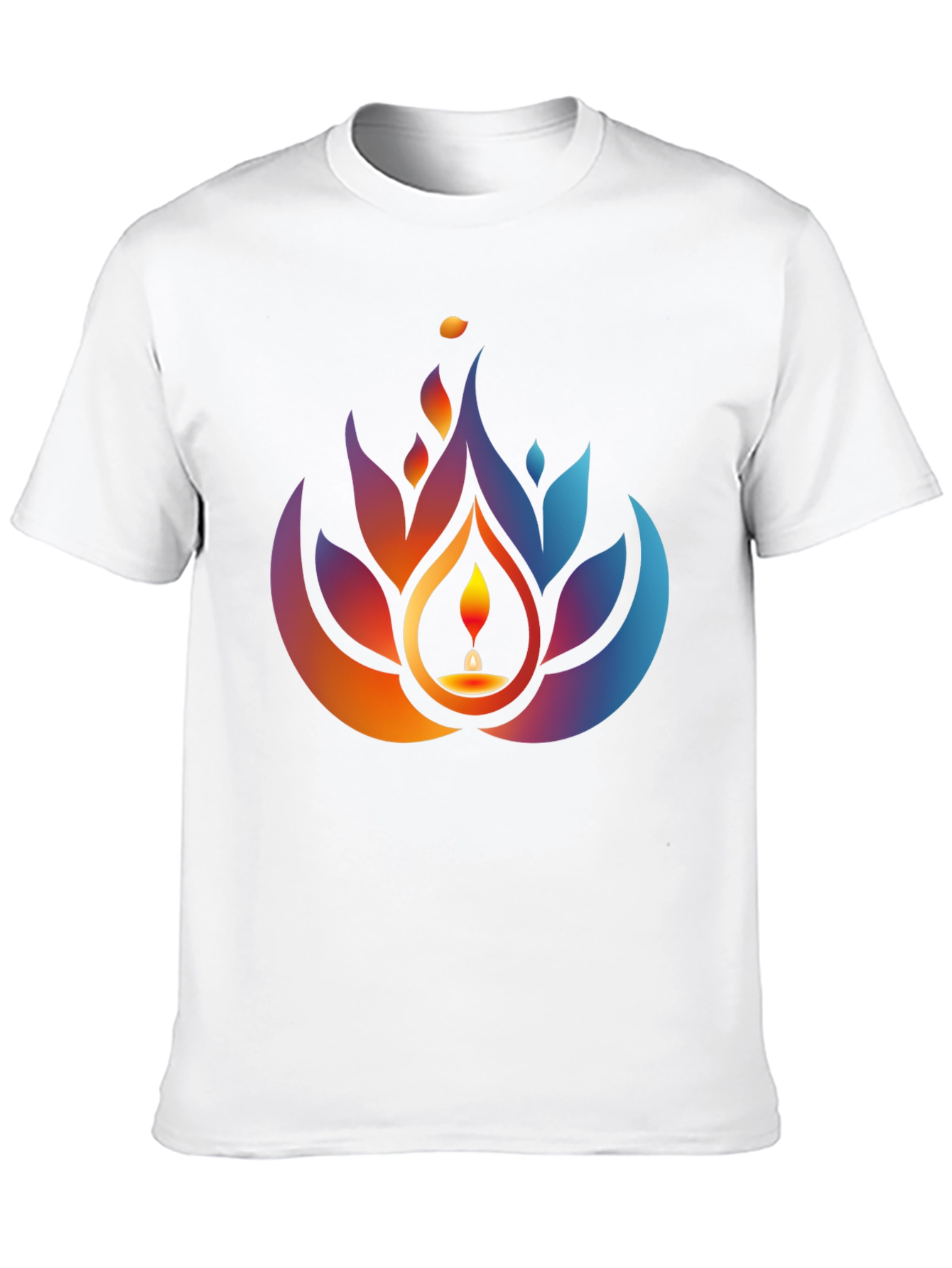 Lotus Candle Graphic Tee - Black
