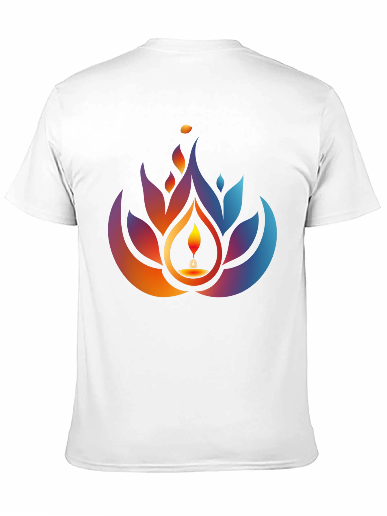 Lotus Candle Graphic Tee - Black