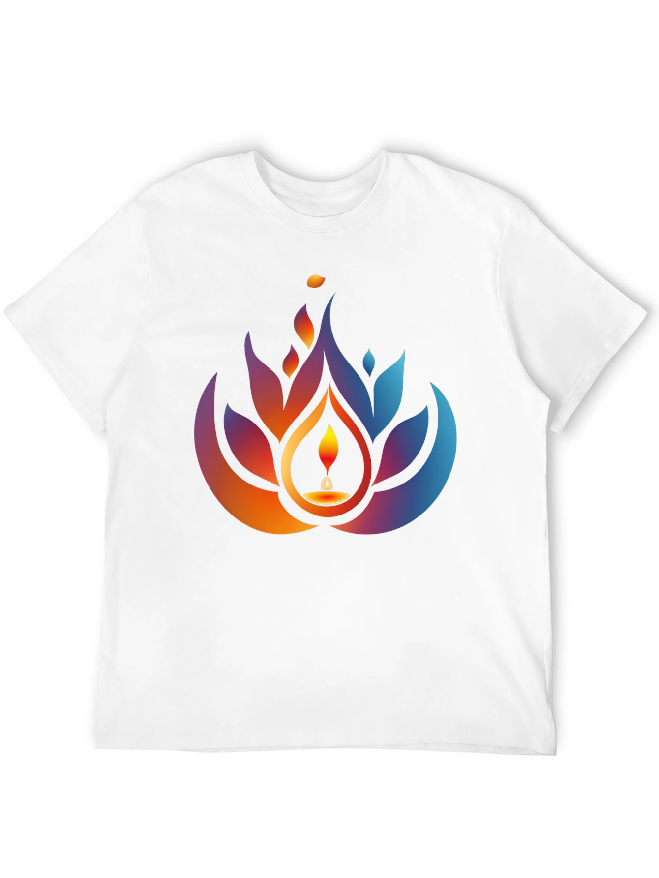Lotus Candle Graphic Tee - Black
