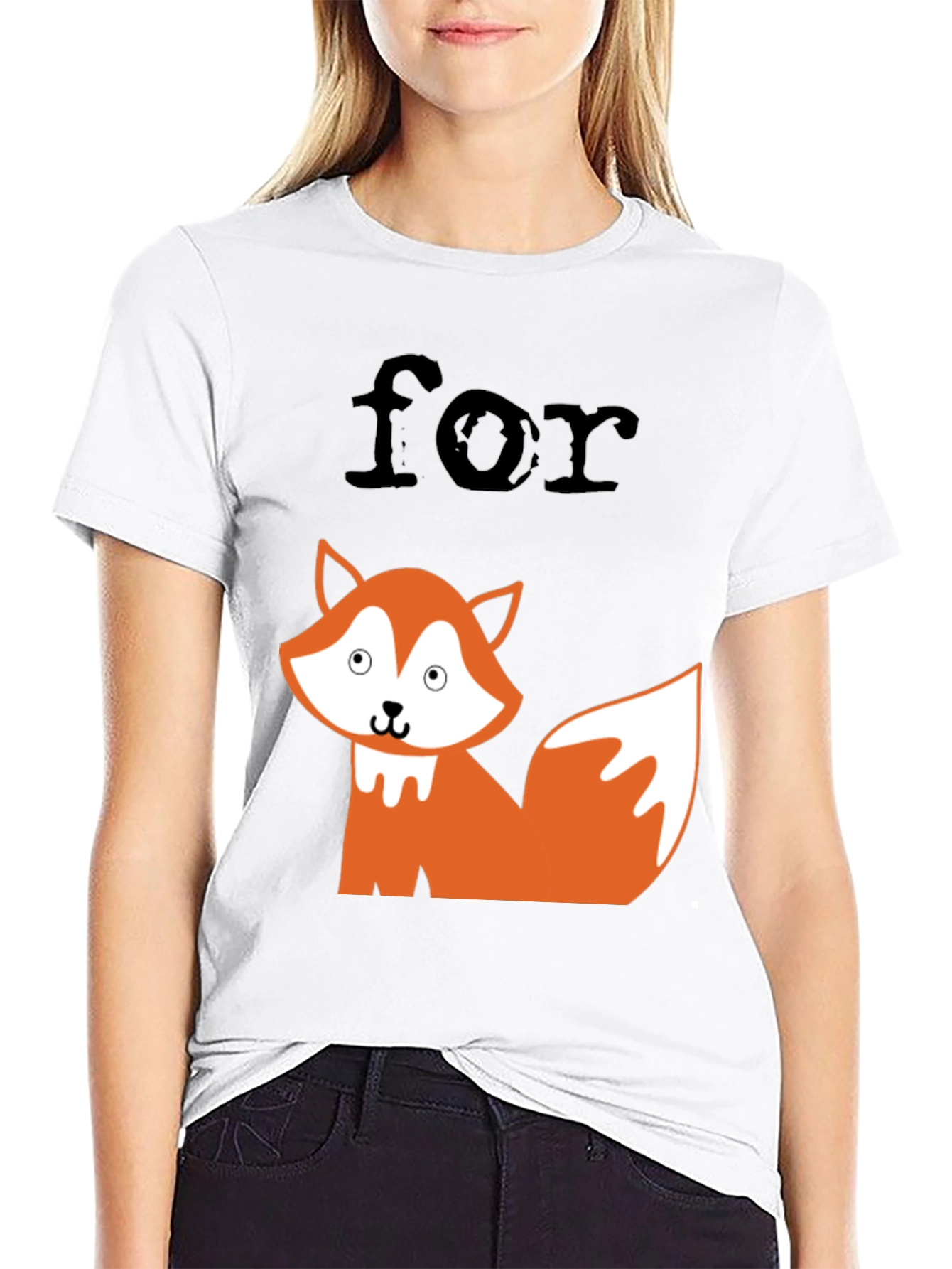 Funny For Fox Sake Graphic Tee - Black