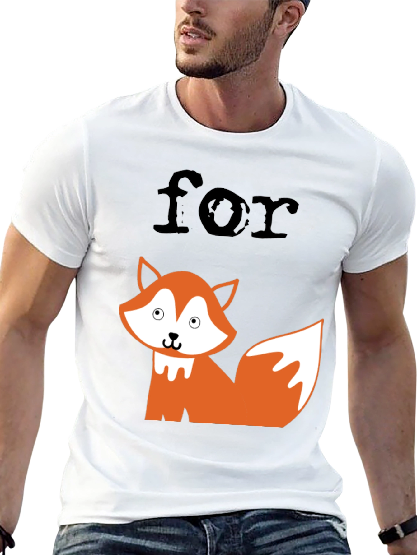 Funny For Fox Sake Graphic Tee - Black