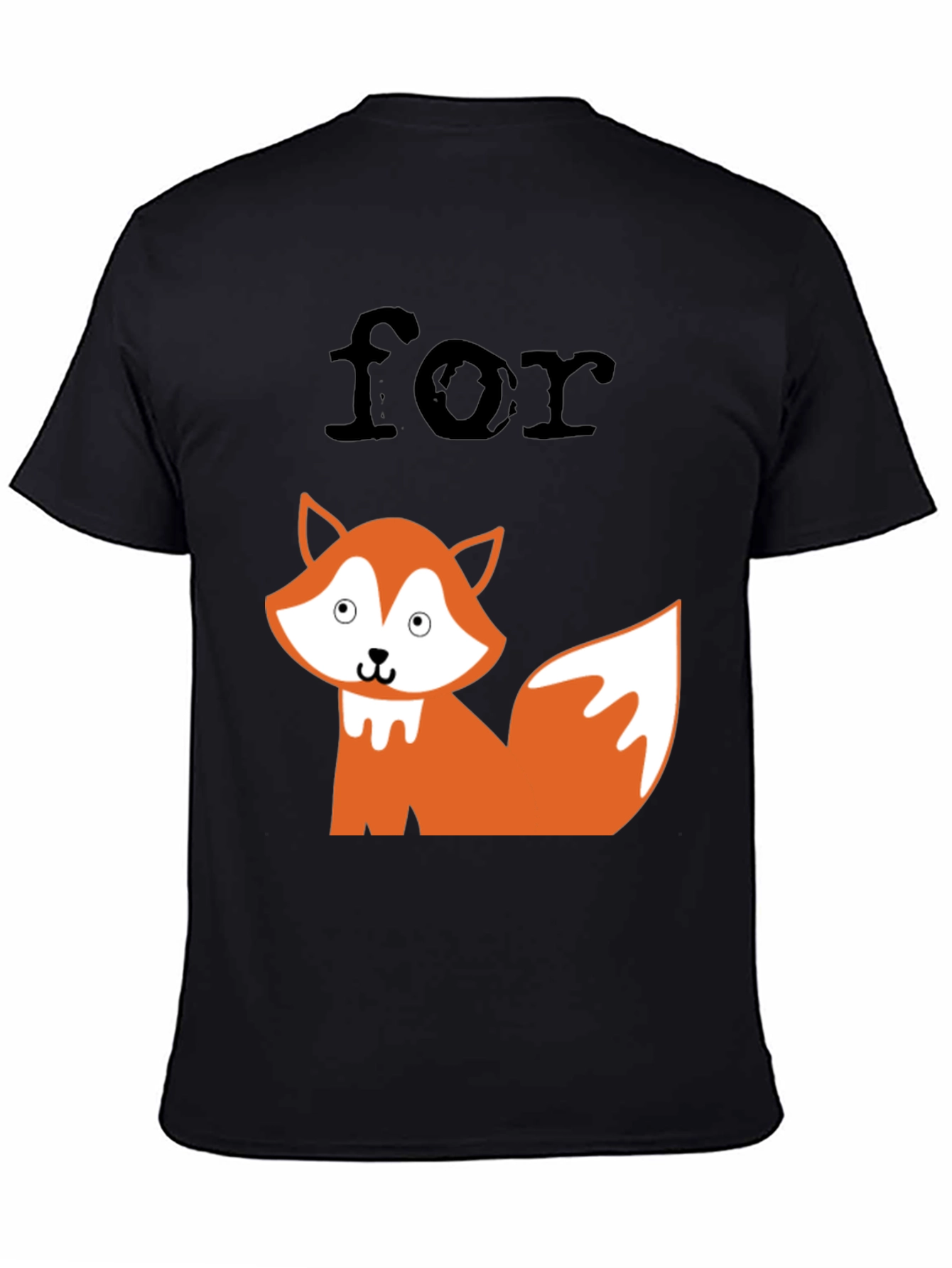 Funny For Fox Sake Graphic Tee - Black