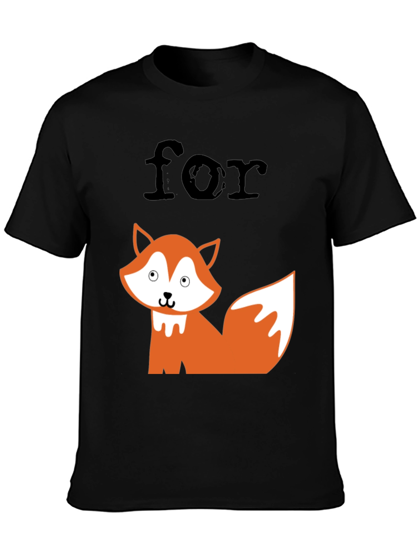 Funny For Fox Sake Graphic Tee - Black