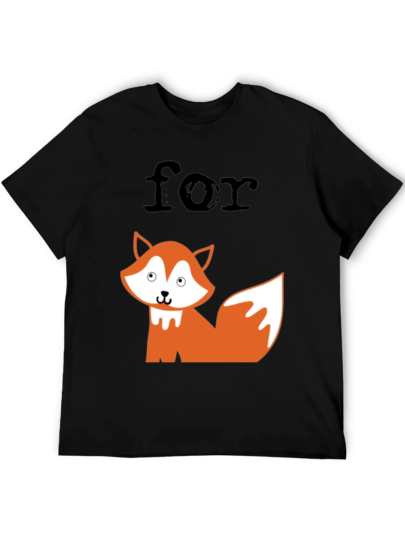Funny For Fox Sake Graphic Tee - Black