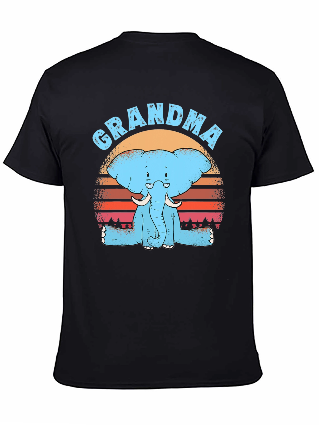 Grandma Elephant Graphic T-Shirt