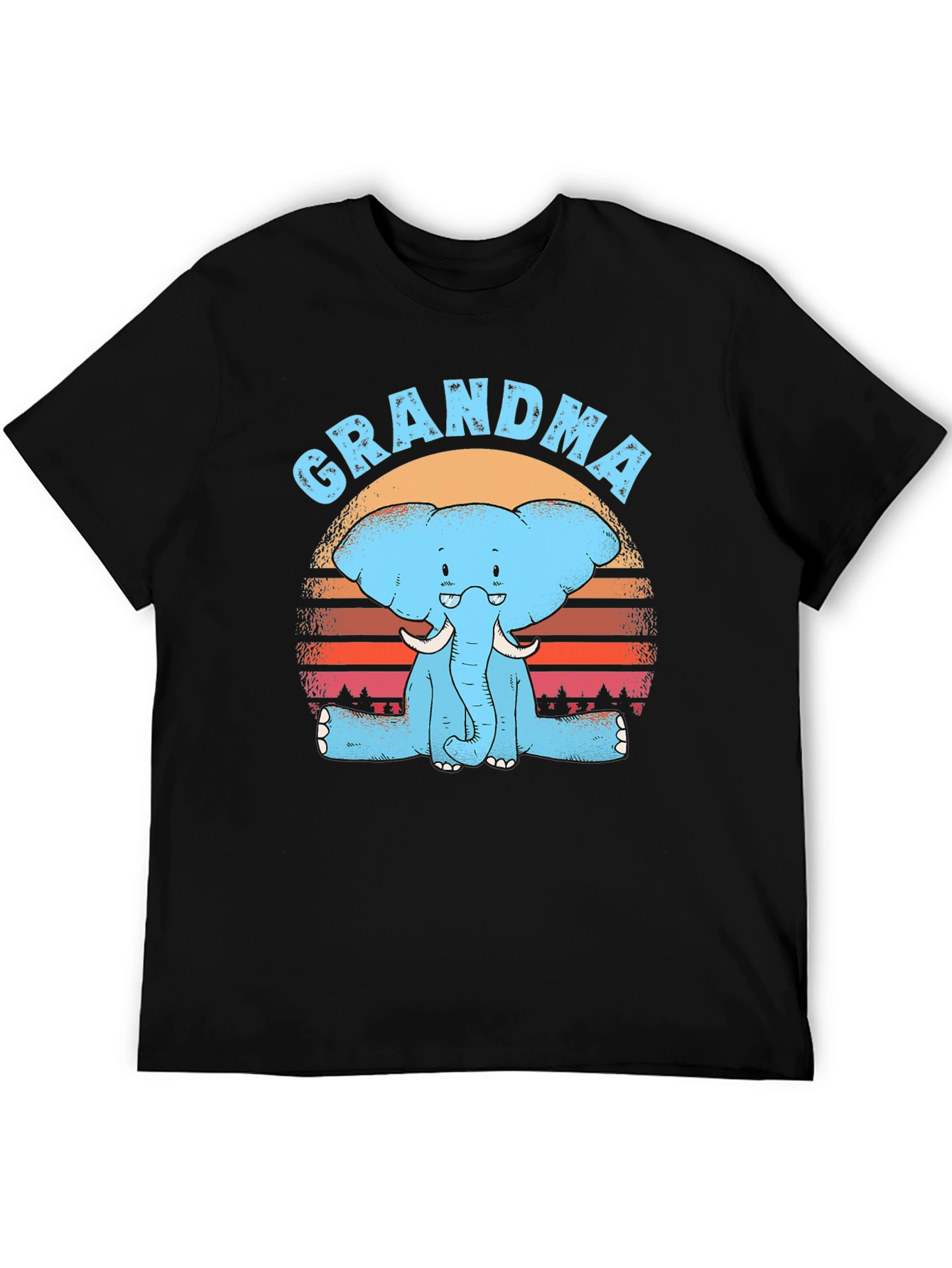 Grandma Elephant Graphic T-Shirt