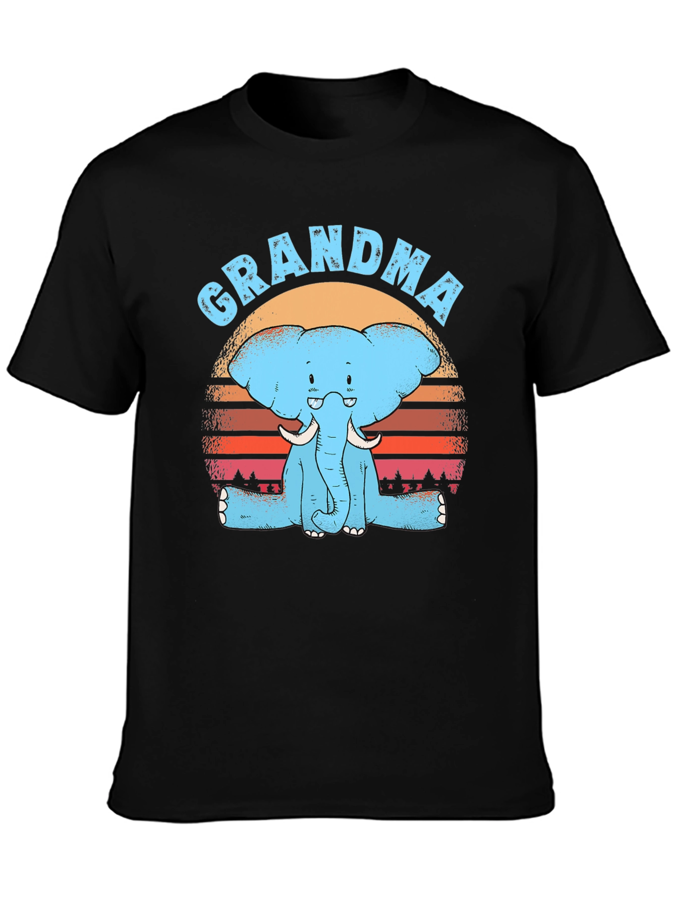 Grandma Elephant Graphic T-Shirt