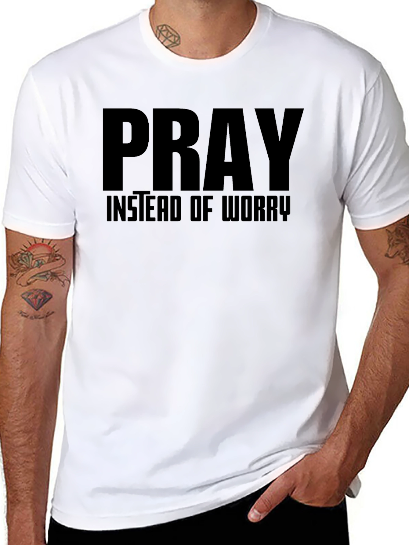 Pray Instead of Worry Graphic T-Shirt