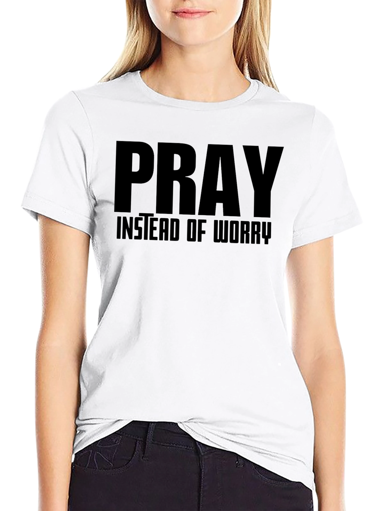 Pray Instead of Worry Graphic T-Shirt
