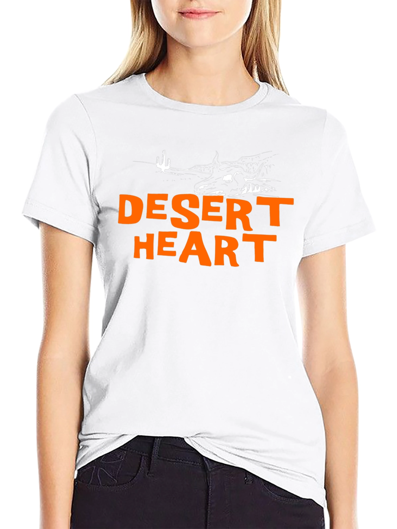 Desert Heart Graphic Black T-Shirt