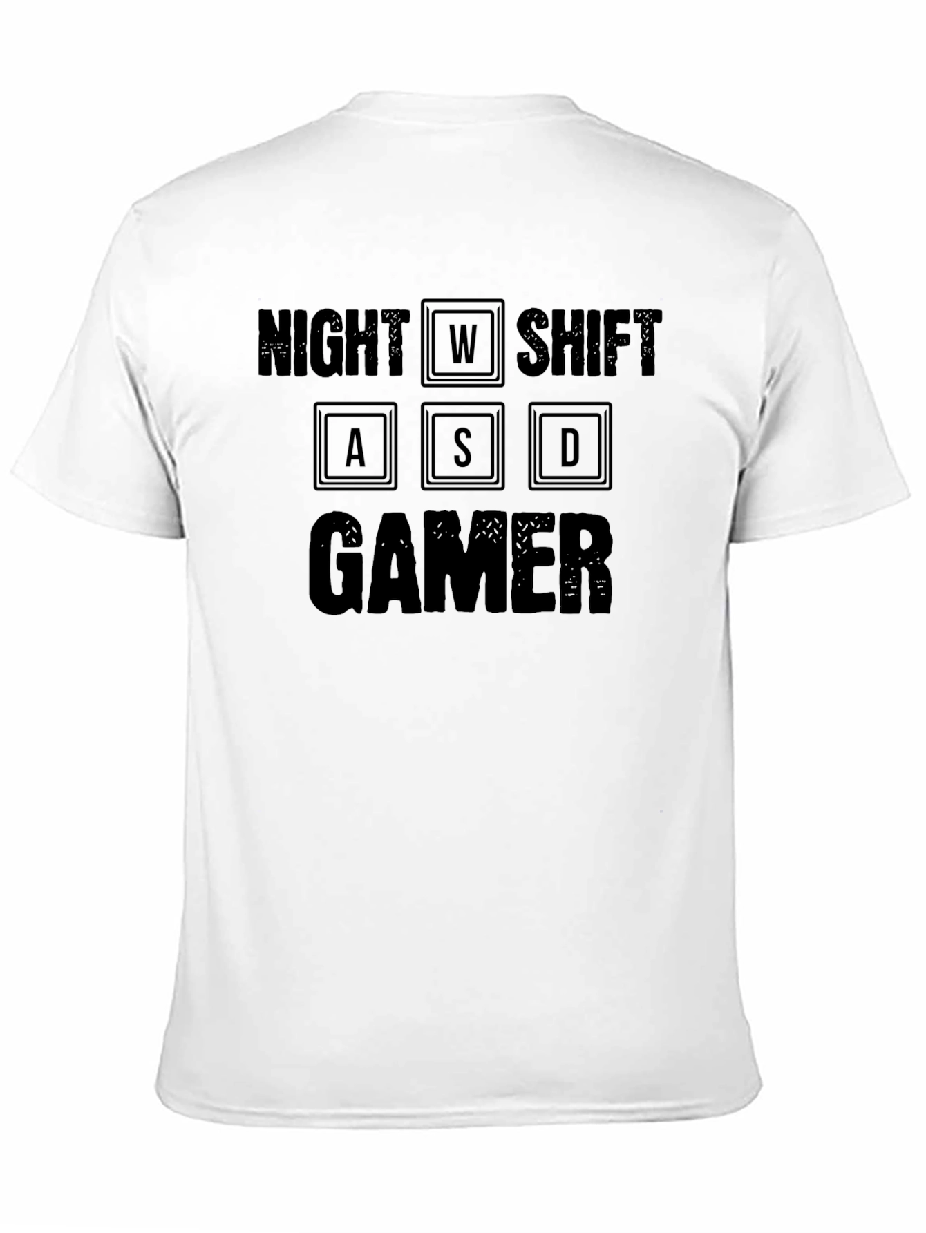 Night Shift Gamer Black T-Shirt