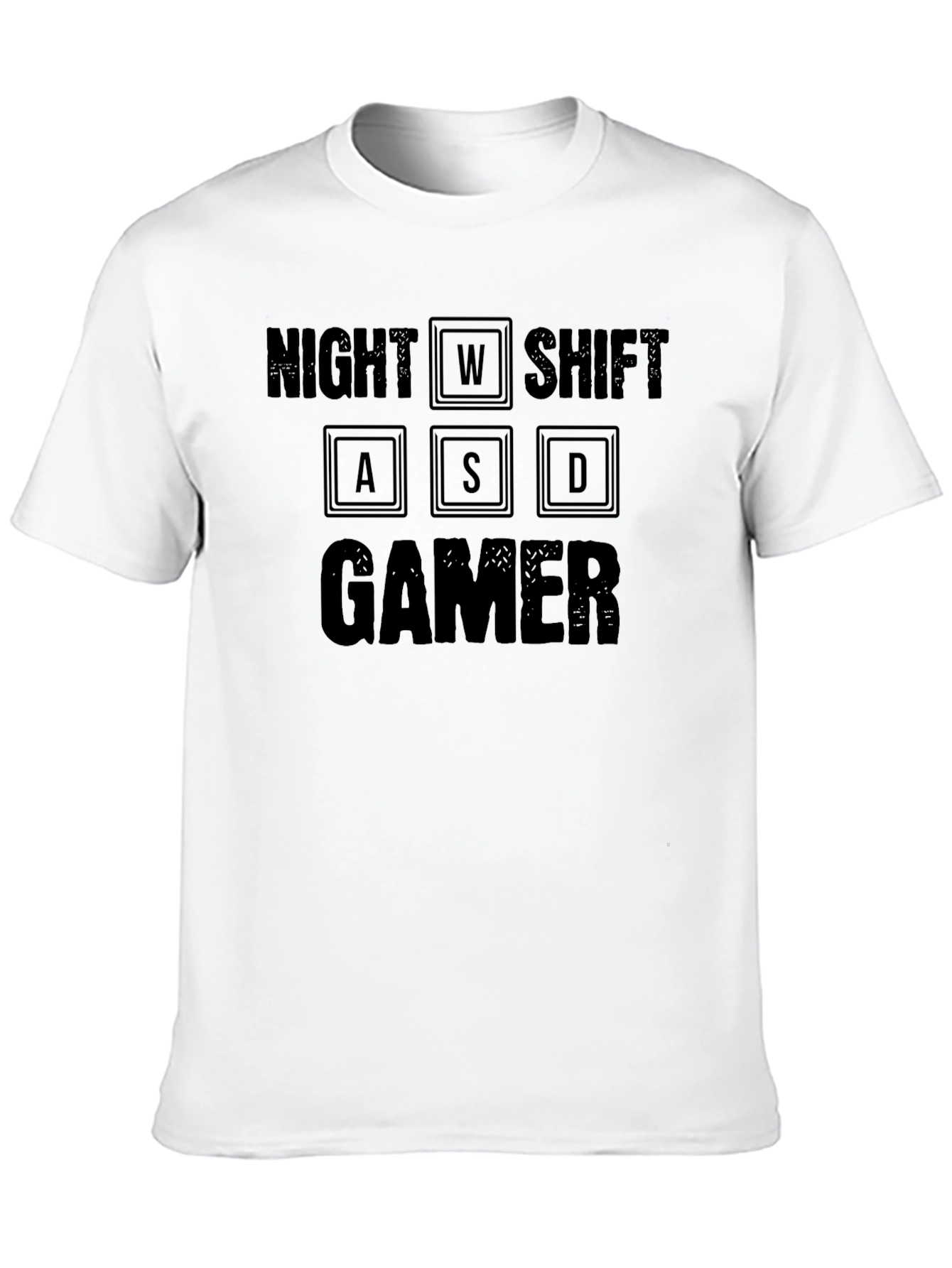 Night Shift Gamer Black T-Shirt