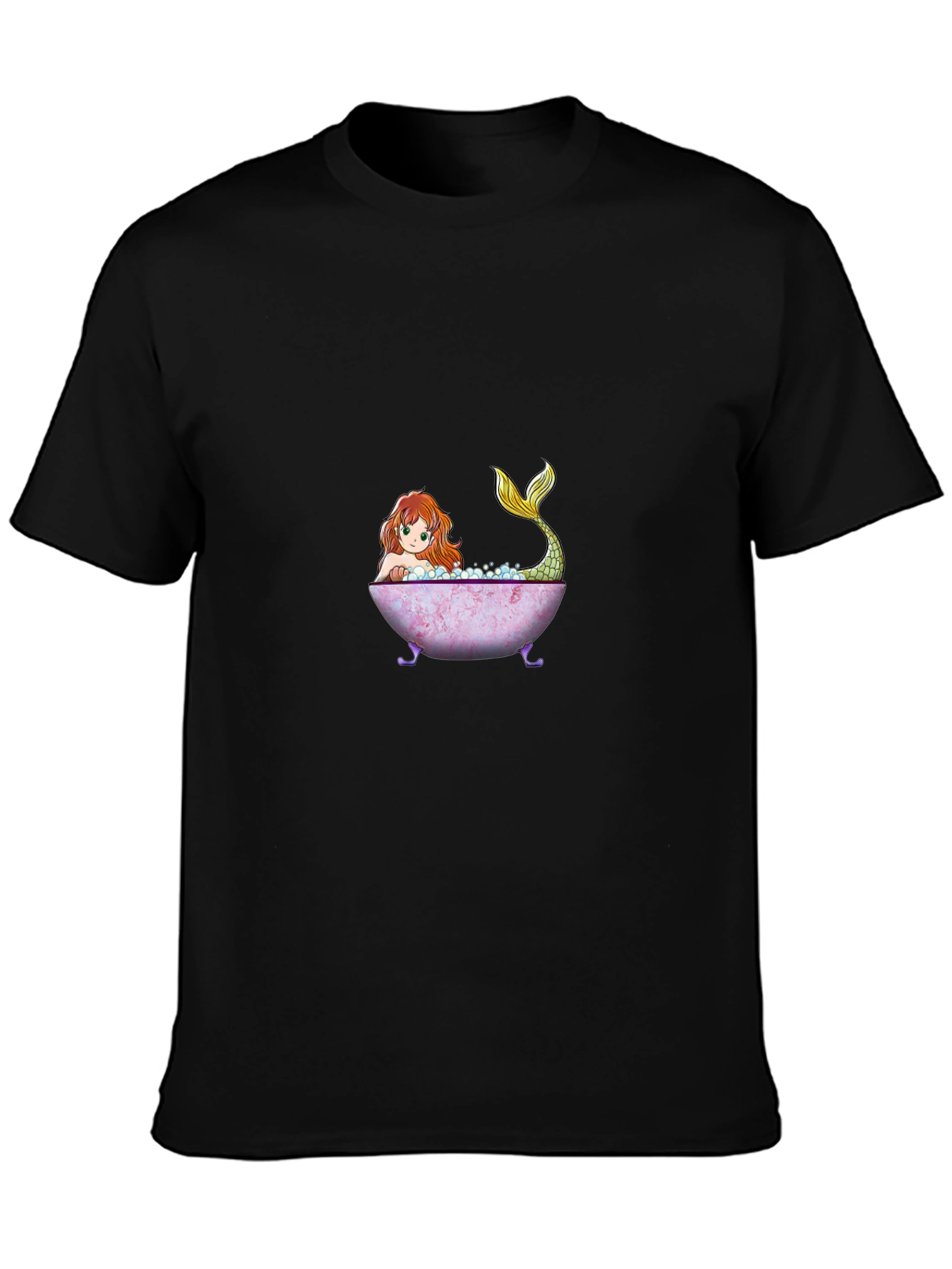 Mermaid Bathtub Graphic T-Shirt