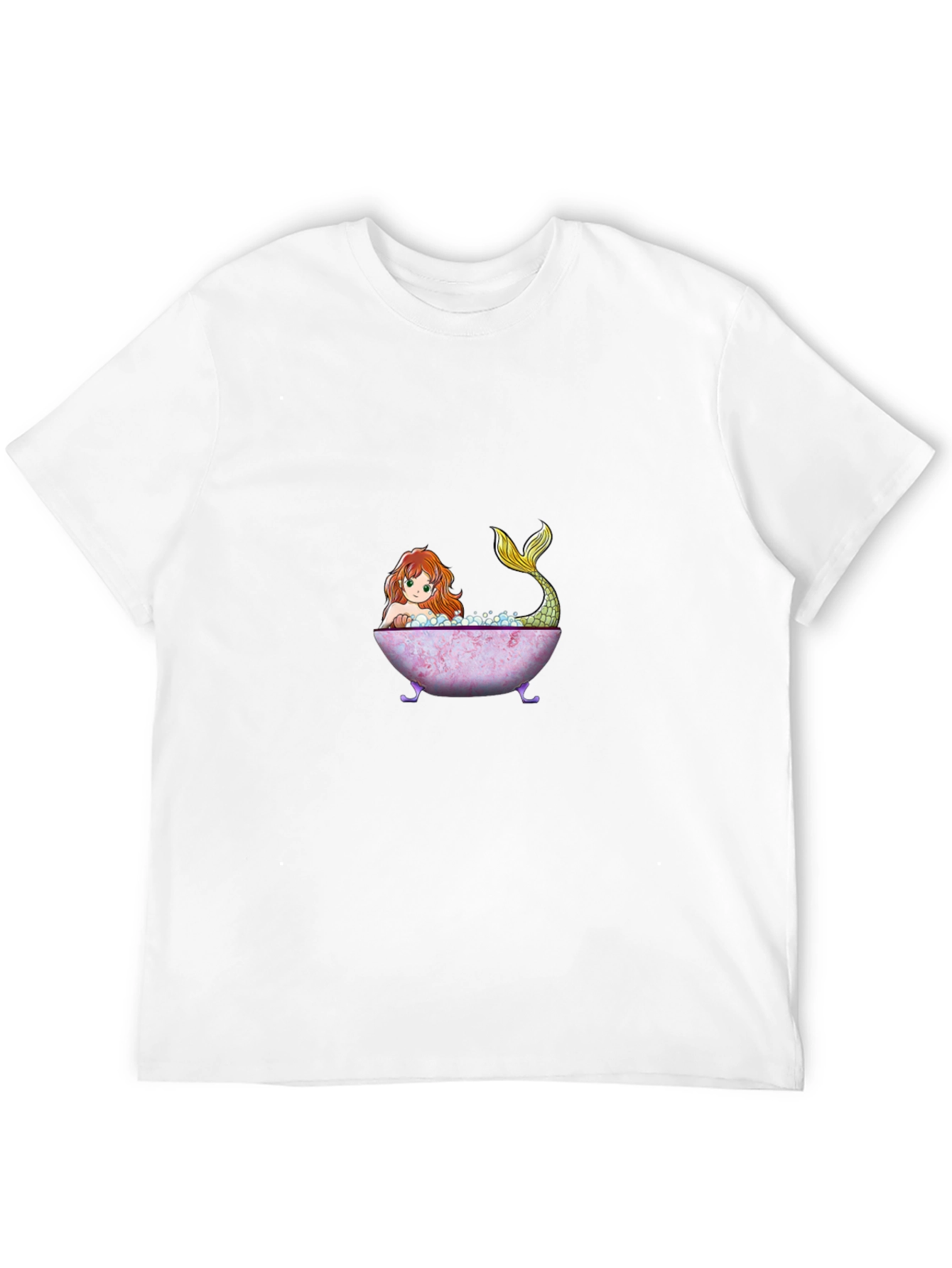 Mermaid Bathtub Graphic T-Shirt