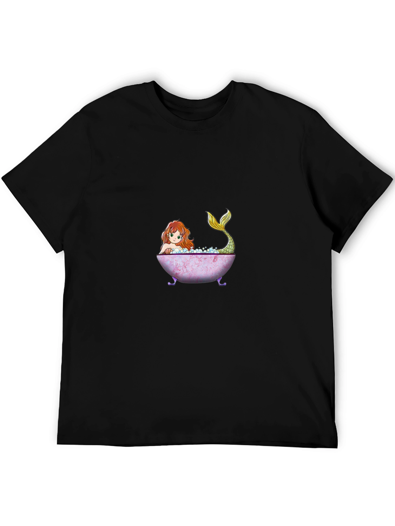 Mermaid Bathtub Graphic T-Shirt