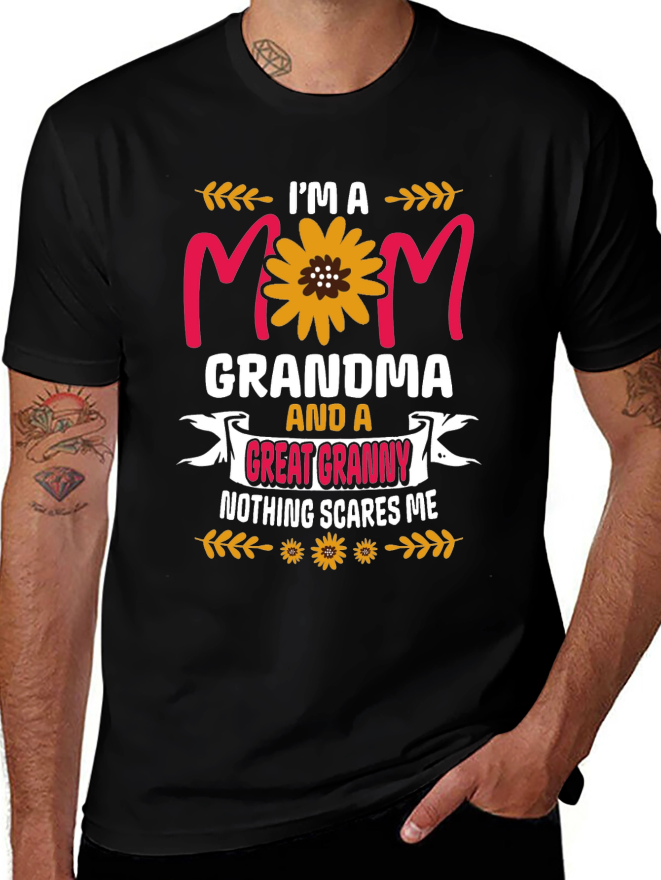 Im a Mom Grandma Great Granny Graphic Tee