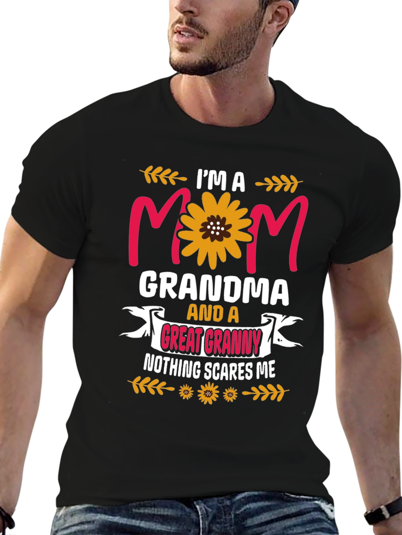 Im a Mom Grandma Great Granny Graphic Tee