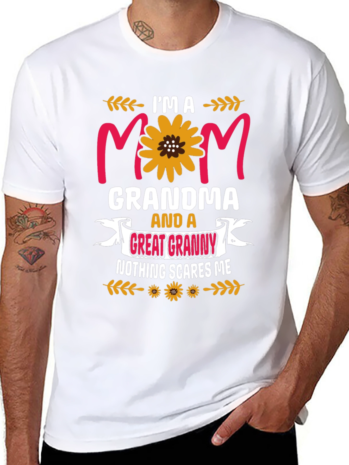 Im a Mom Grandma Great Granny Graphic Tee