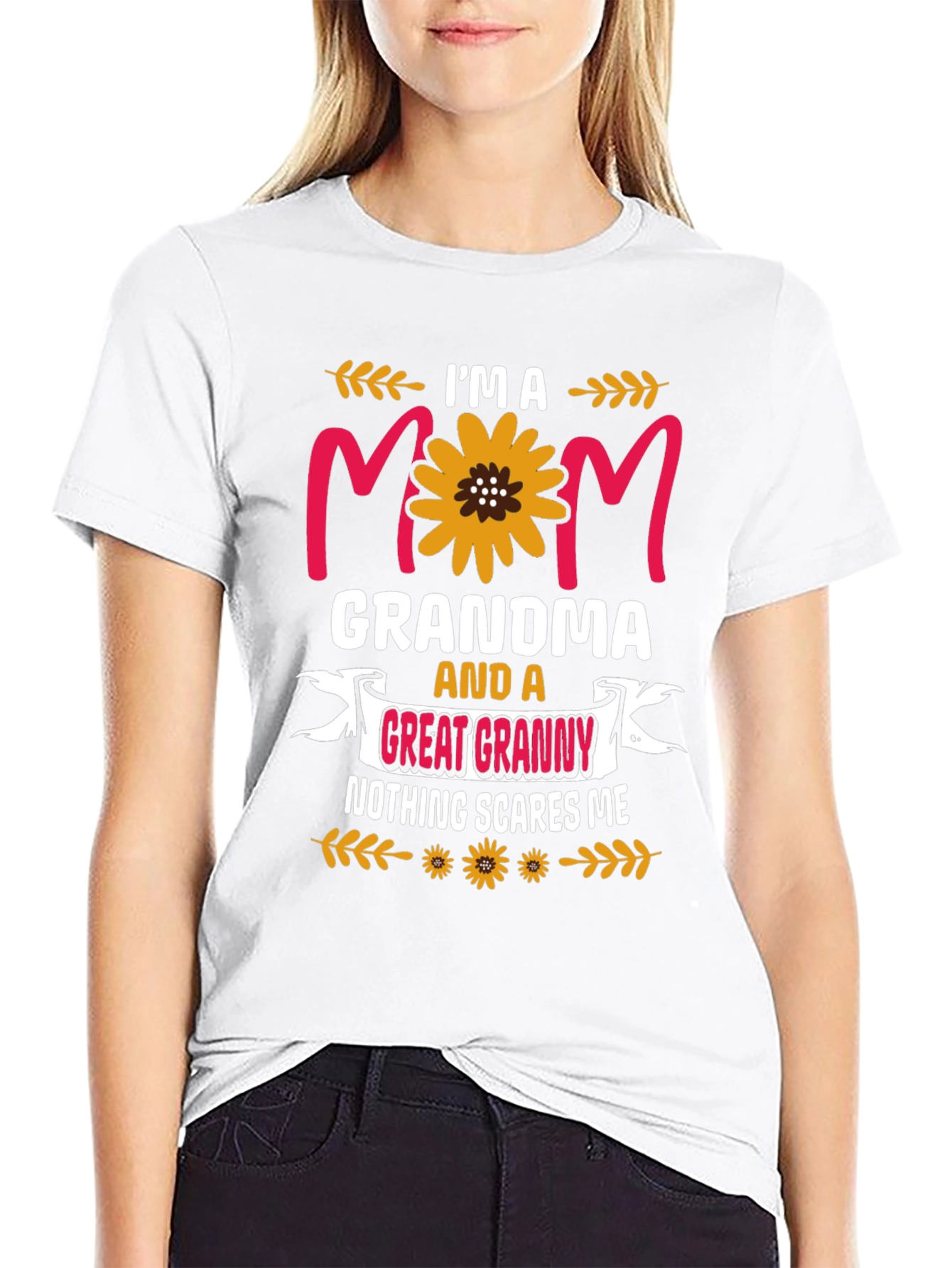 Im a Mom Grandma Great Granny Graphic Tee