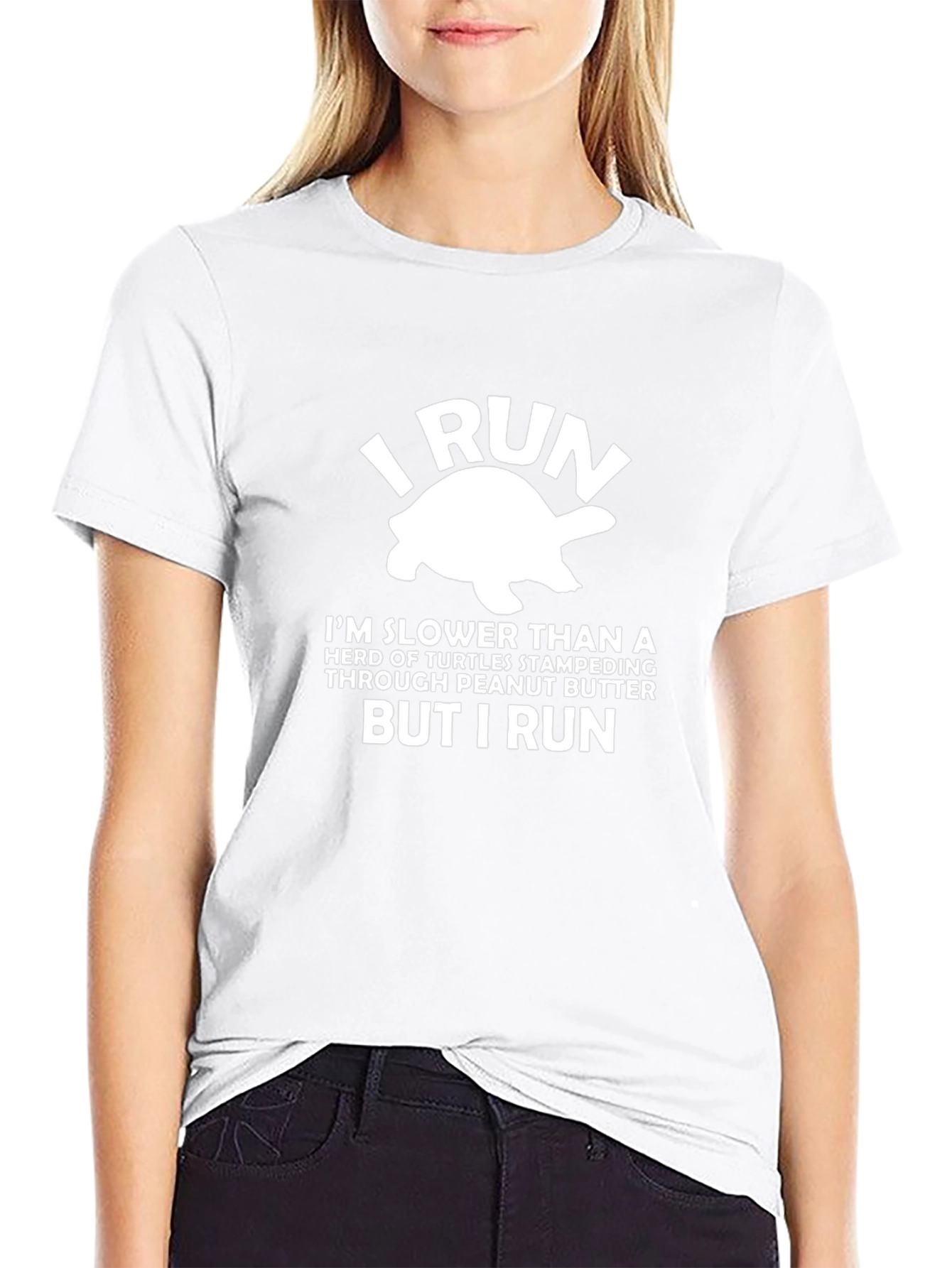 I Run Turtle Graphic Tee