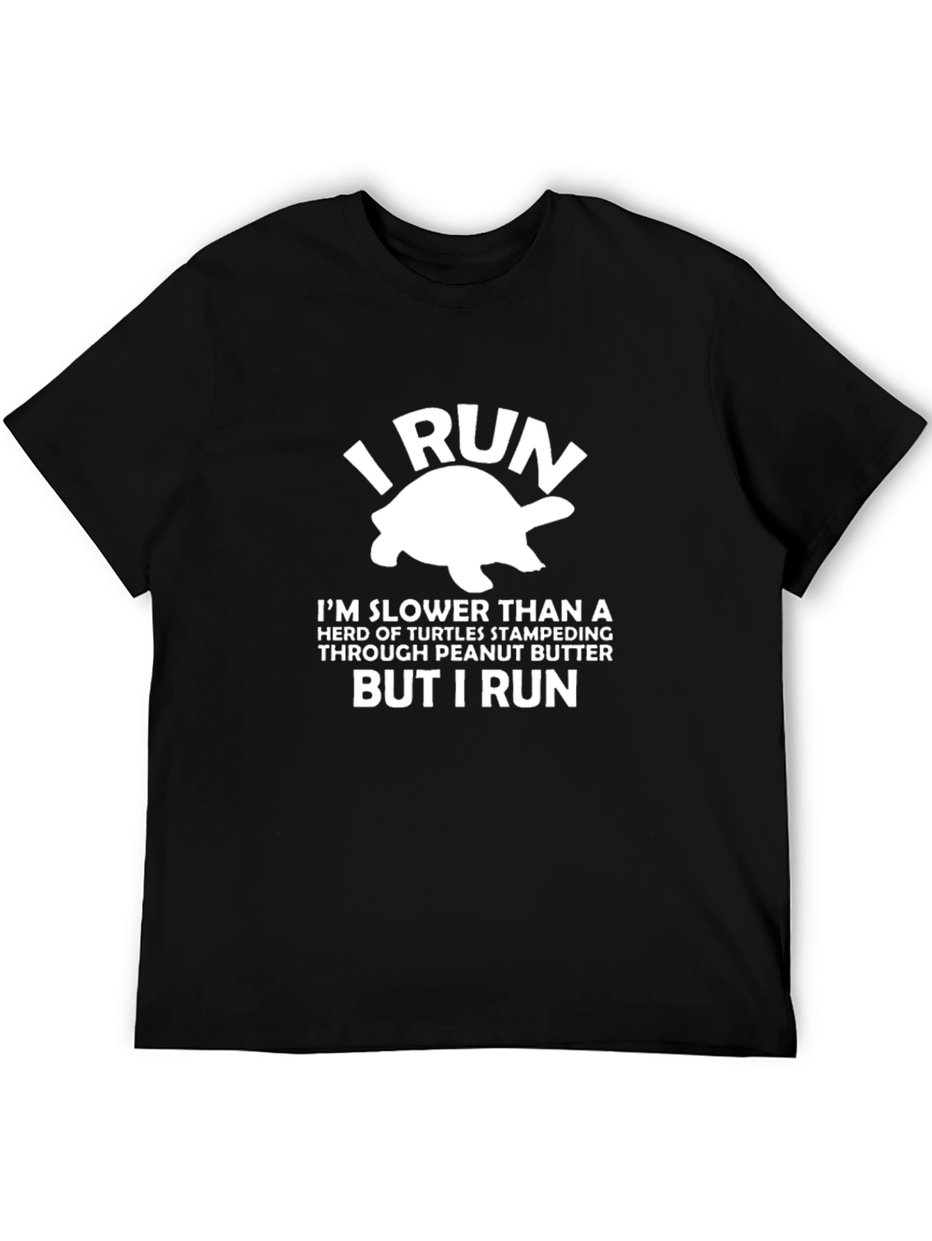 I Run Turtle Graphic Tee