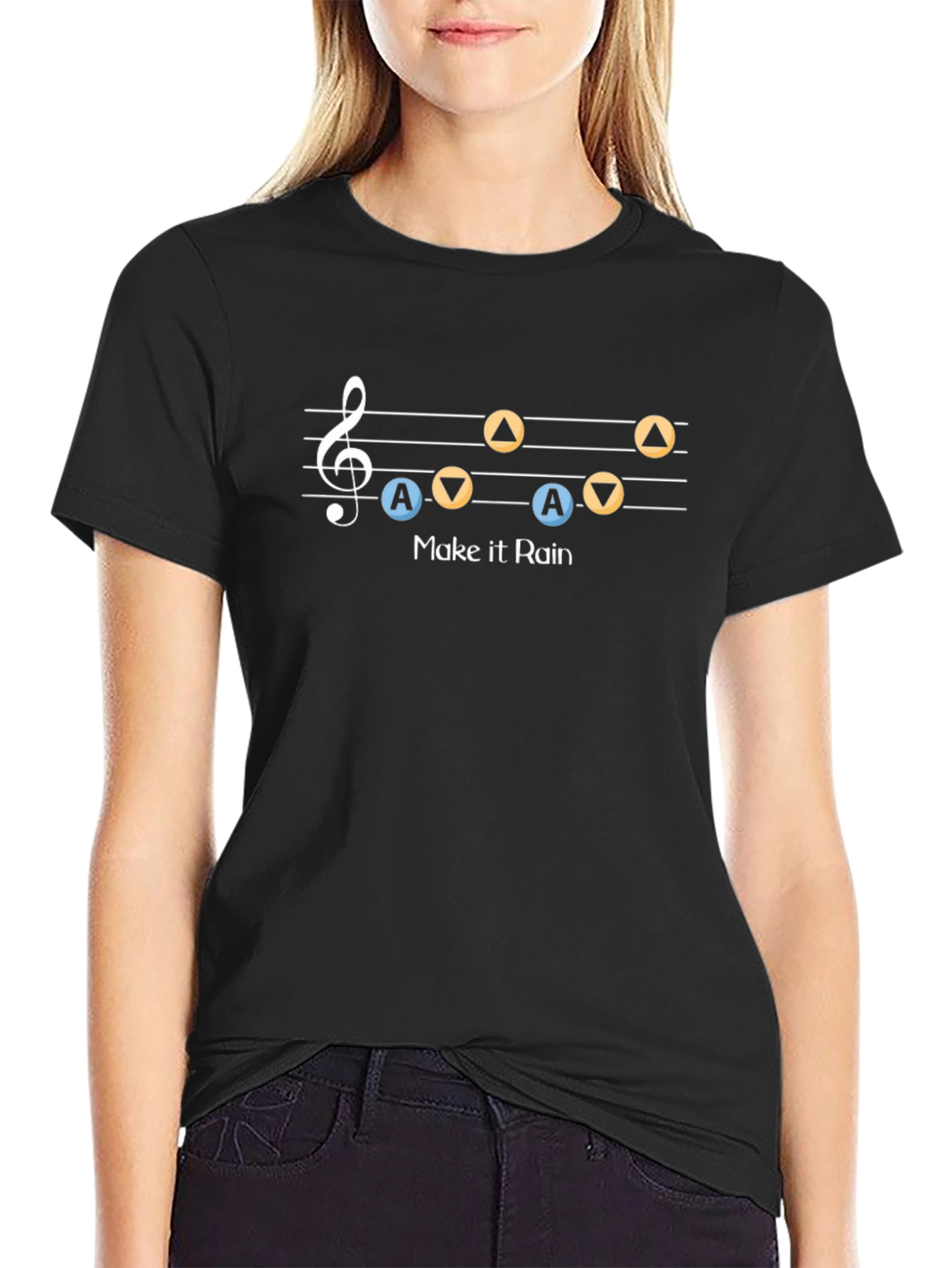 Make it Rain T-Shirt: Music Note Design
