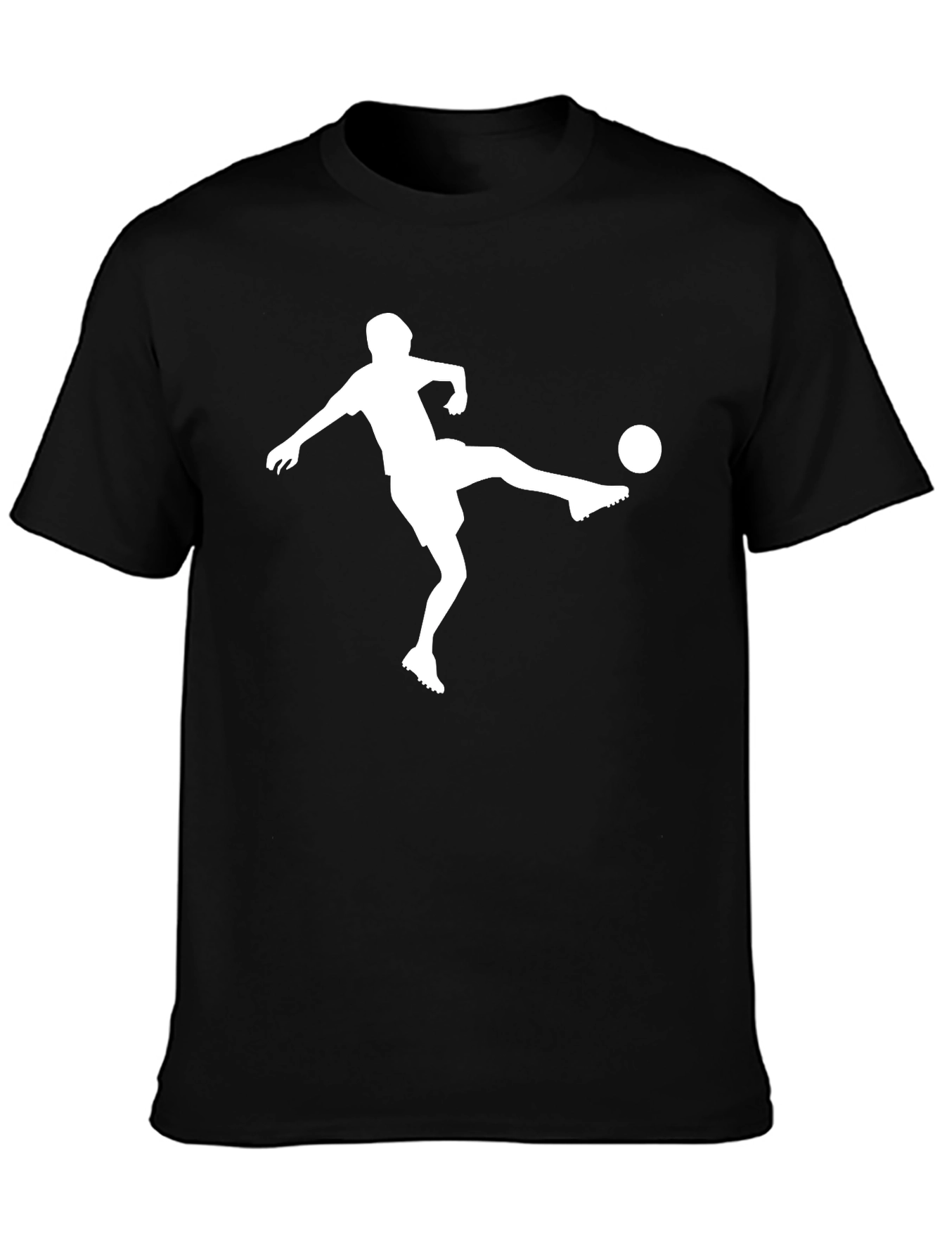 Soccer Player Graphic Tee - Black