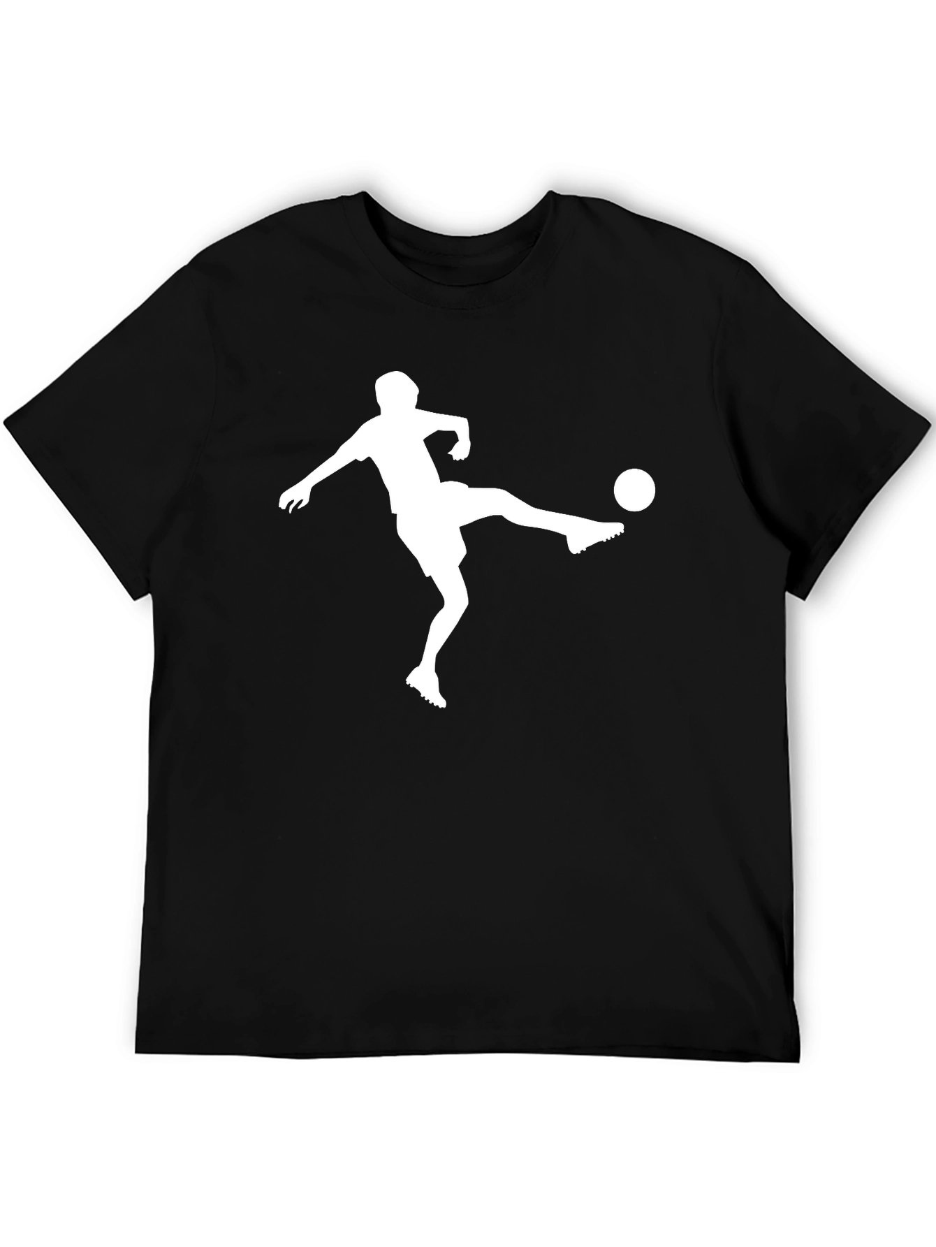 Soccer Player Graphic Tee - Black