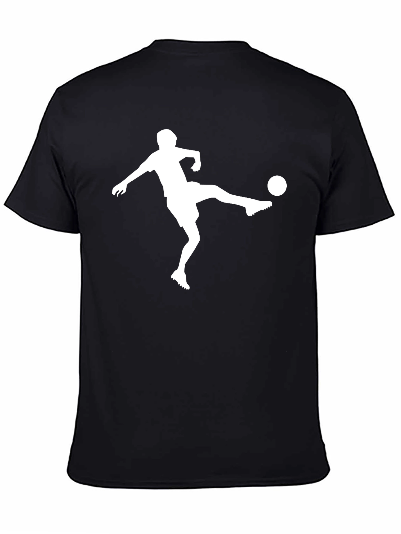 Soccer Player Graphic Tee - Black