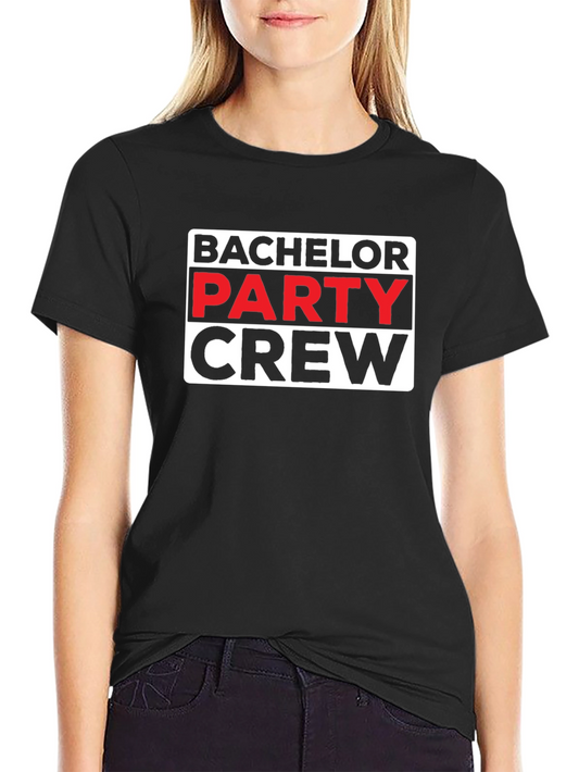 Bachelor Party Crew Graphic T-Shirt