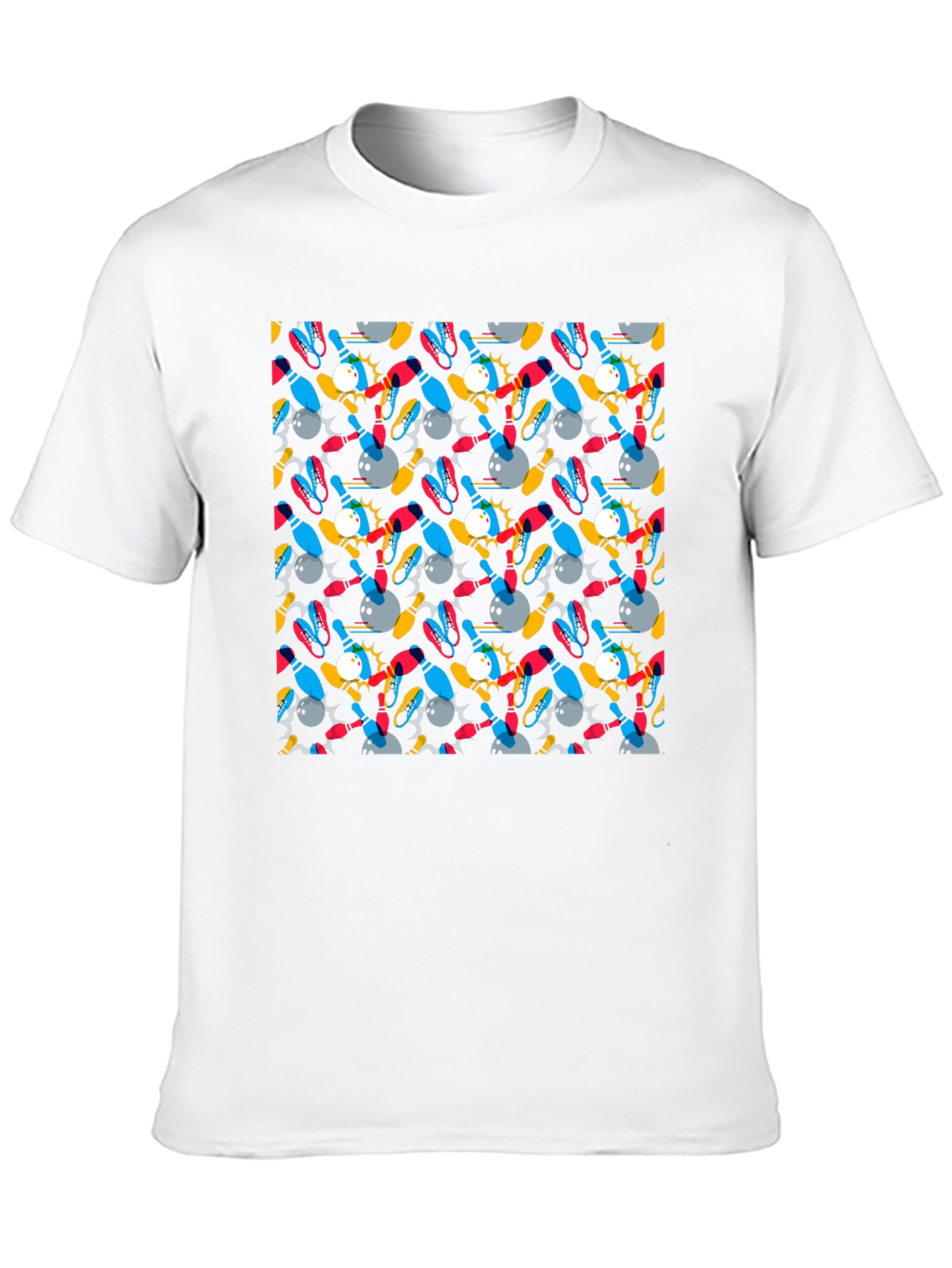 Bowling Strike T-Shirt - Funky Pattern Tee