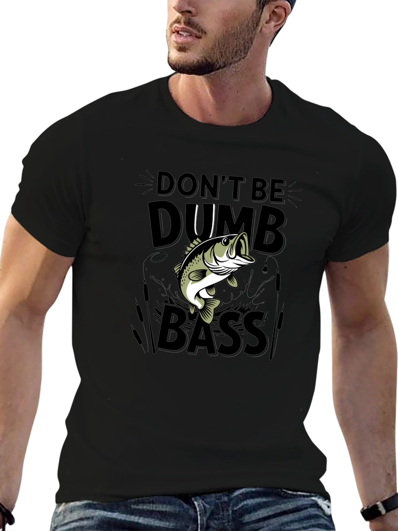 Dont Be Dumb Bass Funny Fishing T-Shirt