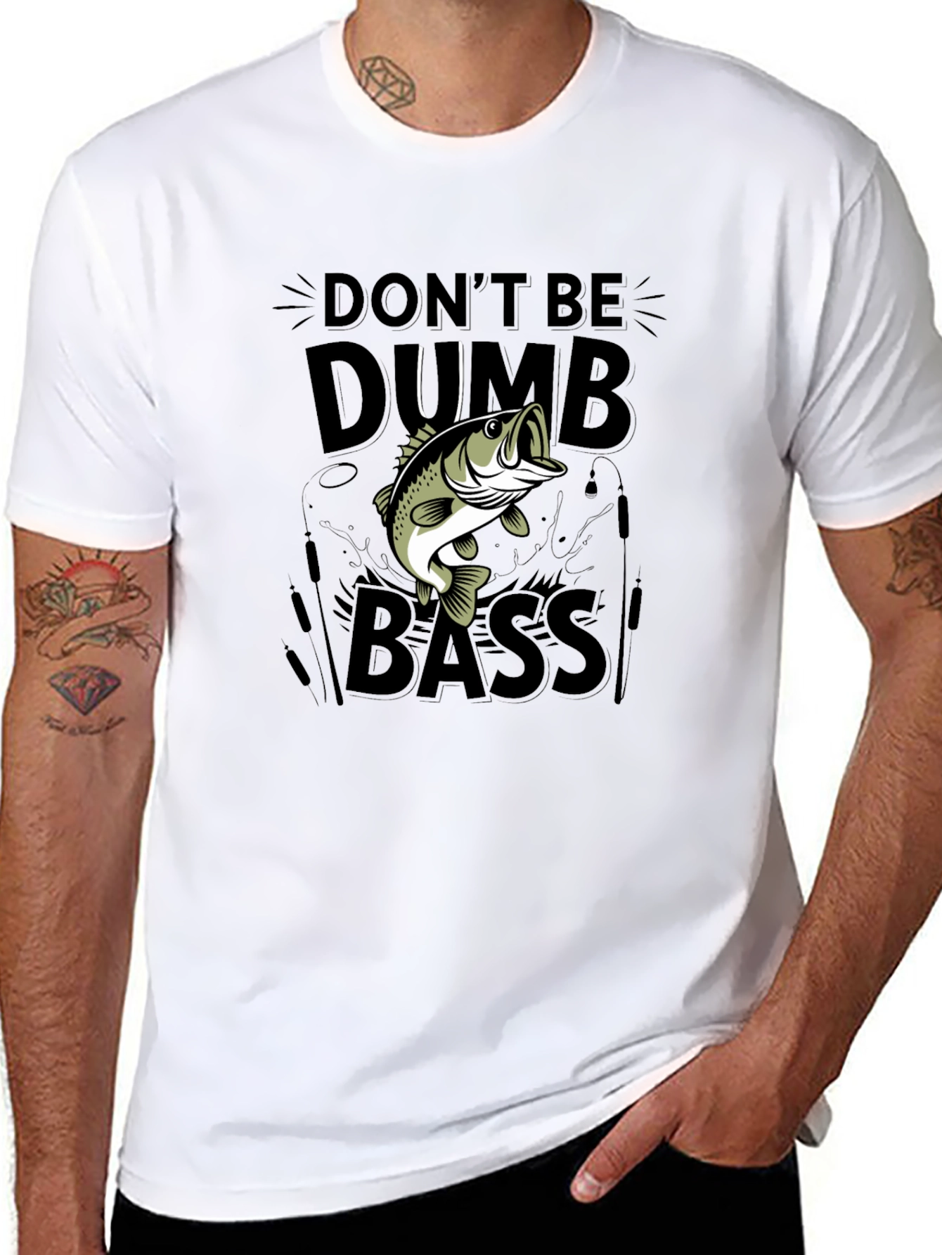 Dont Be Dumb Bass Funny Fishing T-Shirt